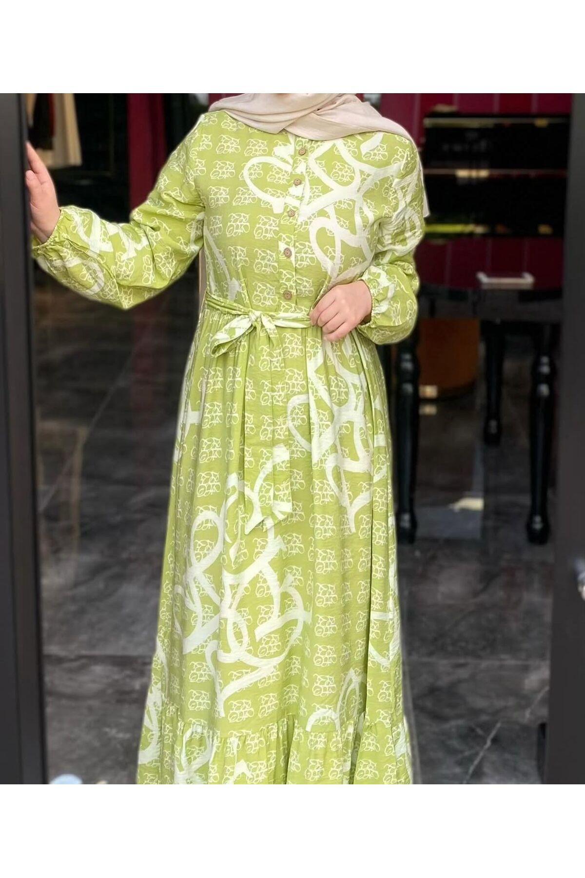 Prensess DESENLİ LADY ELBİSE