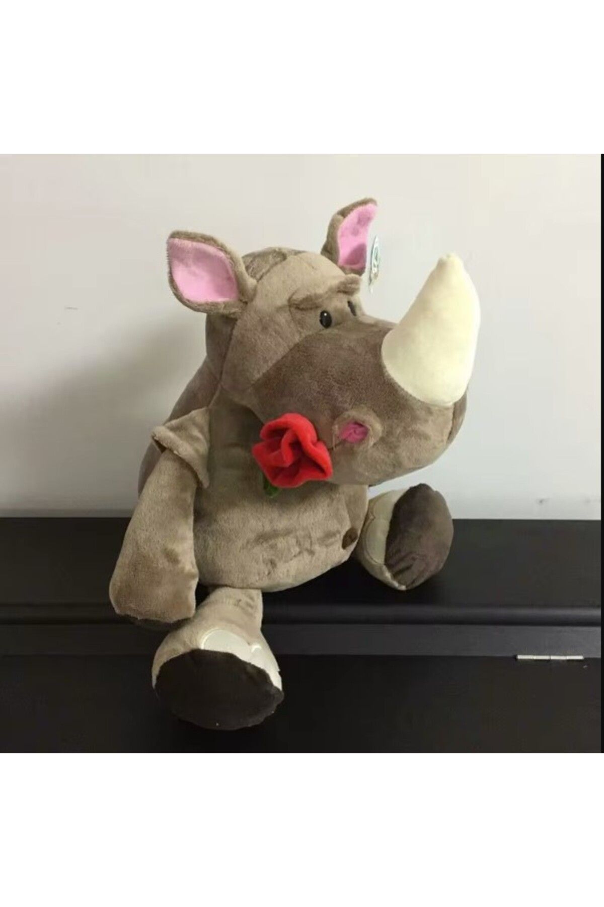 Malvys-Plush Toy , Red Rhinoceros, Brown, 50 Cm 6