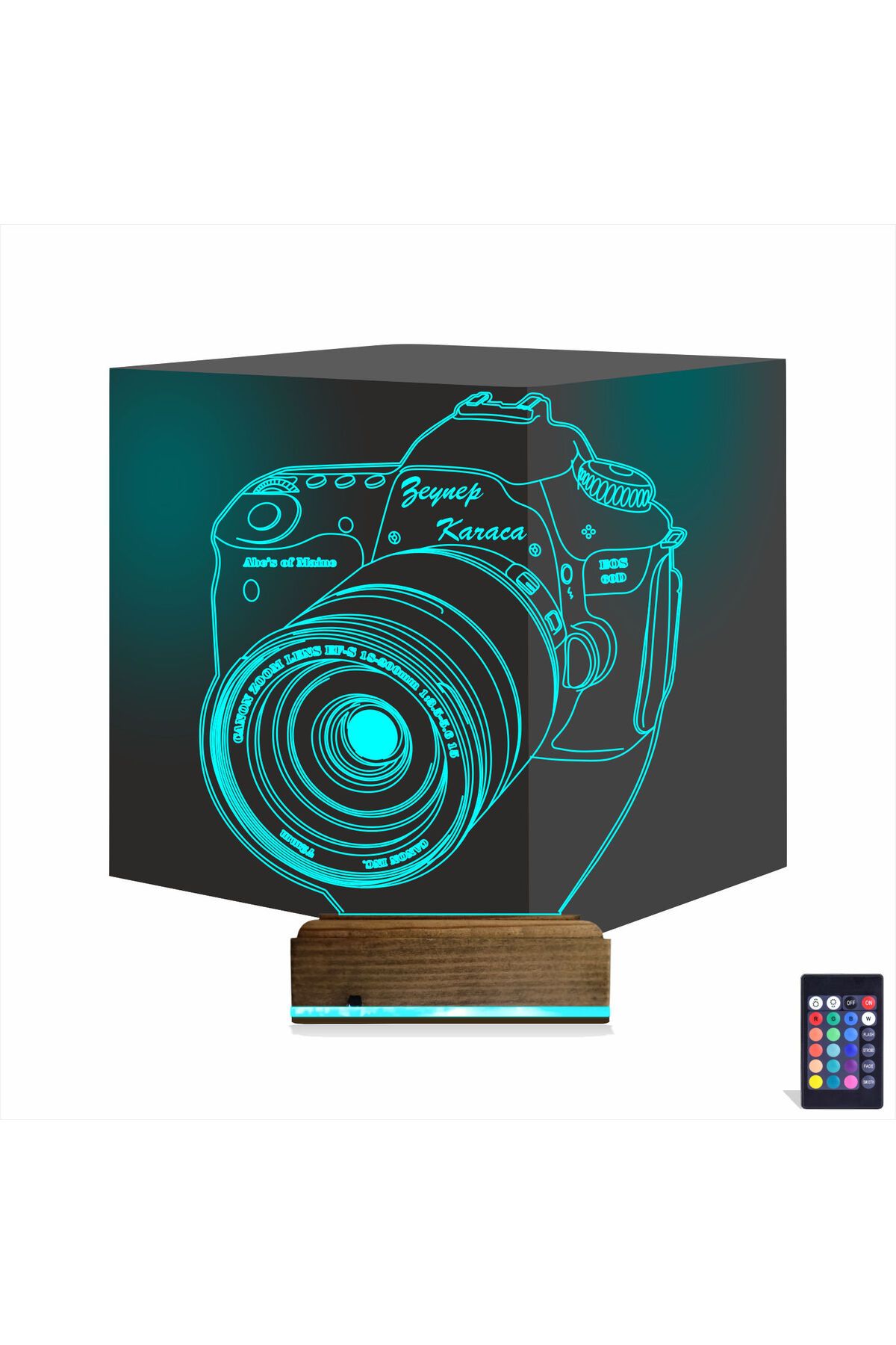 Kirppi 3d Lamba Fotoğraf Makinesi Fotoğrafçı Kişiye Özel Masa Gece Lambası