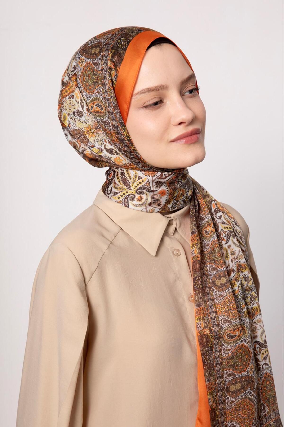 Elit Scarf Hint İpeği Kadın Şal
