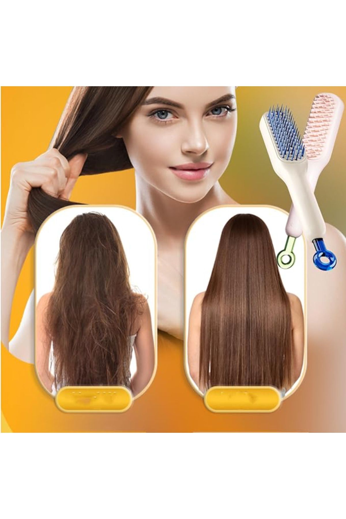 Allproduct Kendini Temizleyen Saç Tarağı