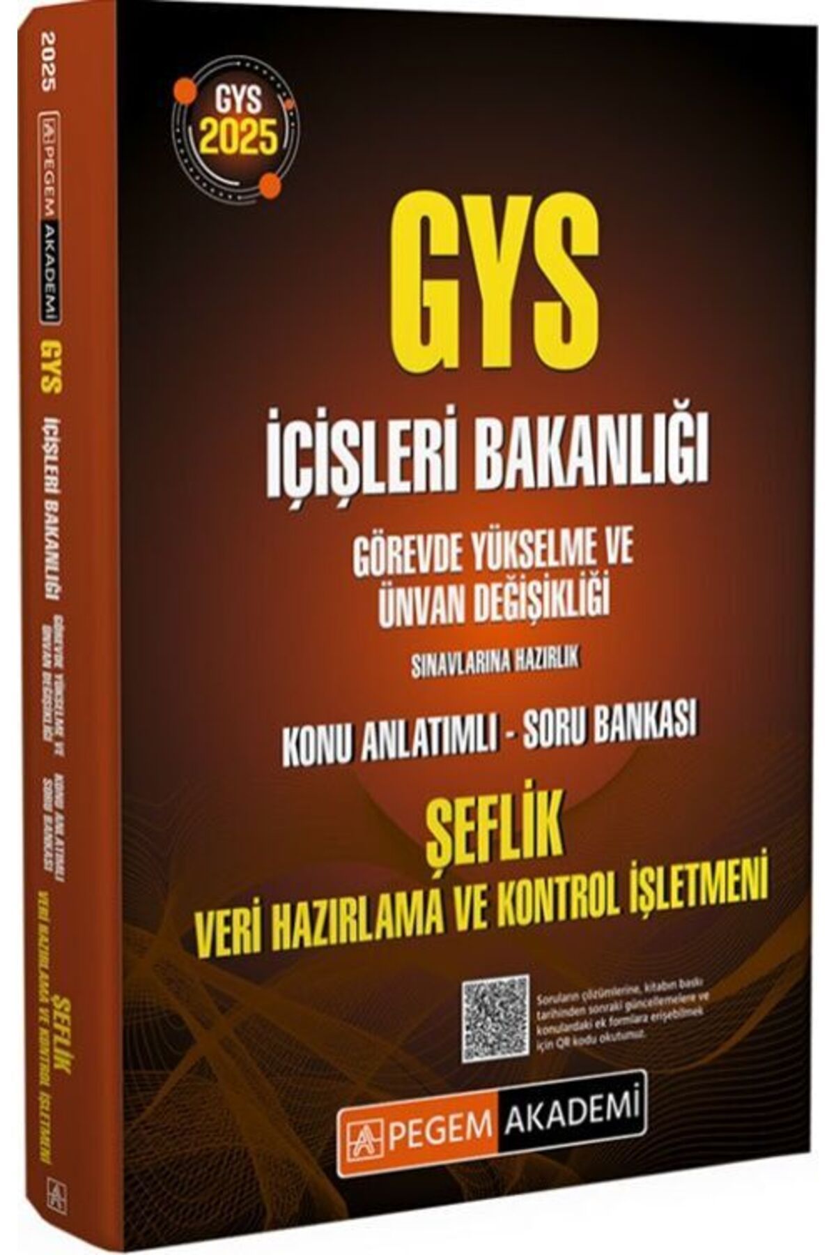 Pegem Akademi Yayıncılık Pegem Yayınları 2025 İçişleri Bakanlığı Görevde Yükselme Sınavı Şeflik Veri Hazırlama ve Kontrol İş