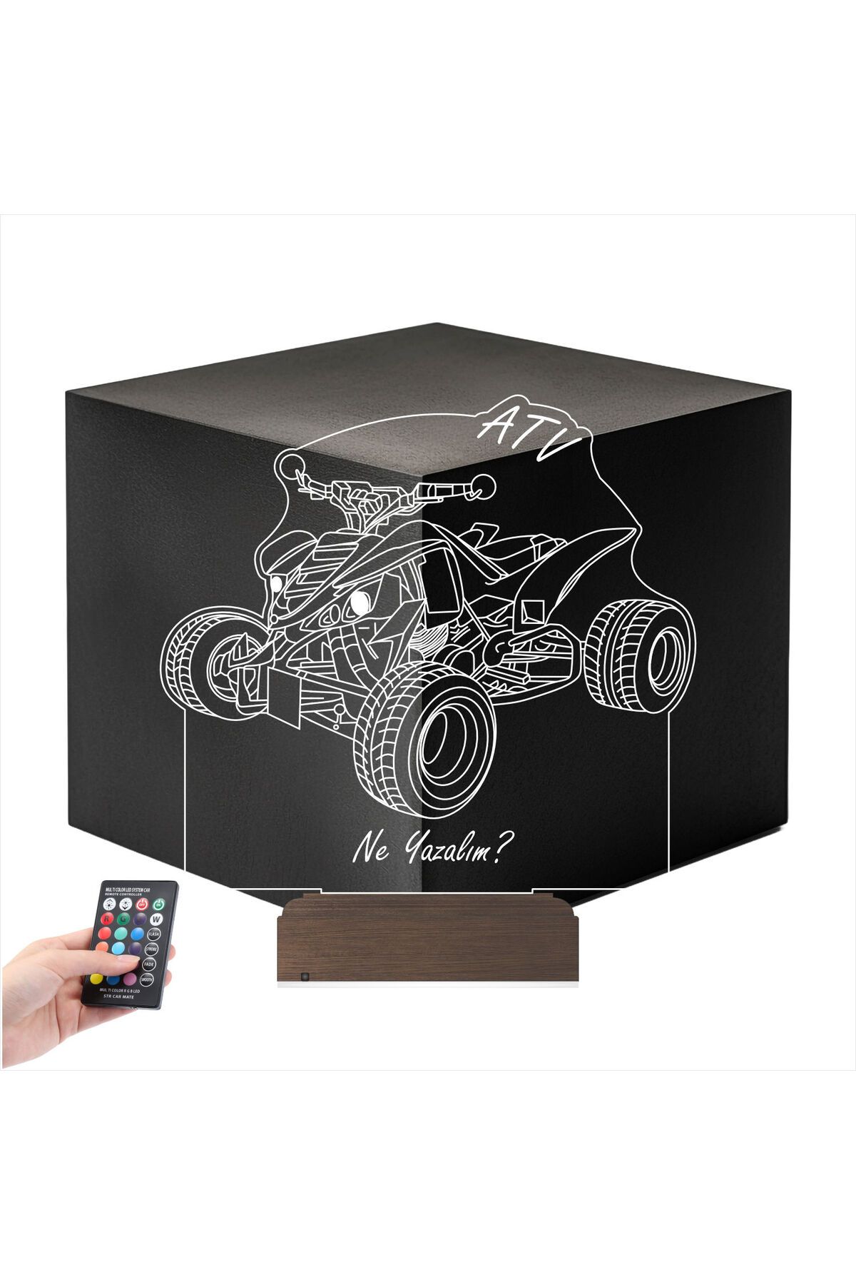 Kirppi 3d Lamba Atv Outdoor Motor Tasarım Kişiye Özel Masa Gece Lambası
