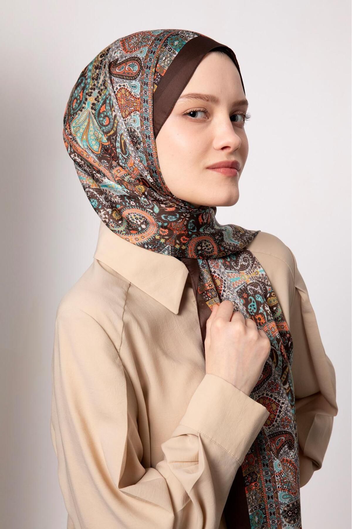 Elit Scarf Hint İpeği Kadın Şal