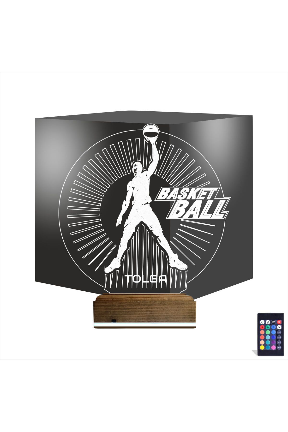 Kirppi 3d Lamba Basketbol Nba Kişiye Özel Masa Gece Lambası