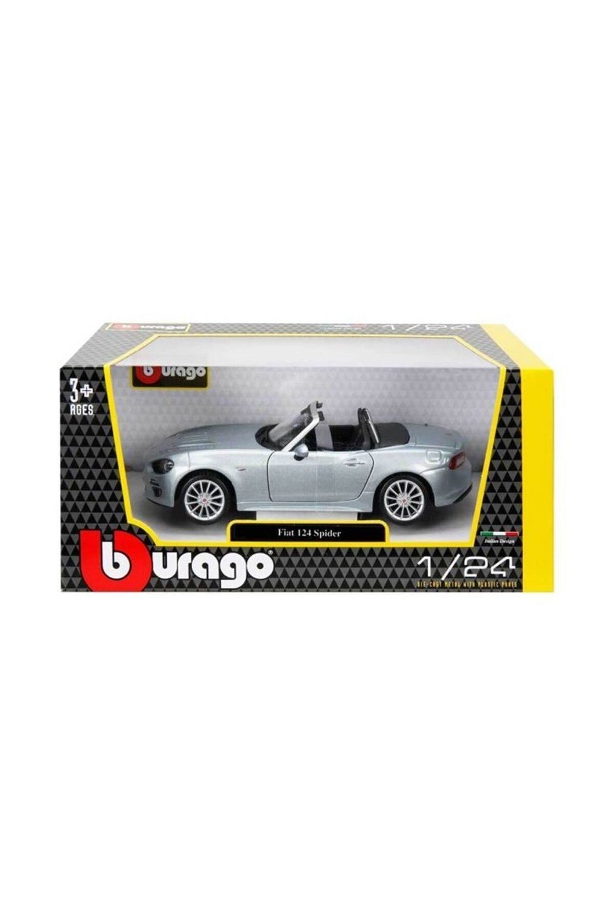 melfxxl eticaret 21083 Burago 1:24 Fiat 124 Spider Model Araba