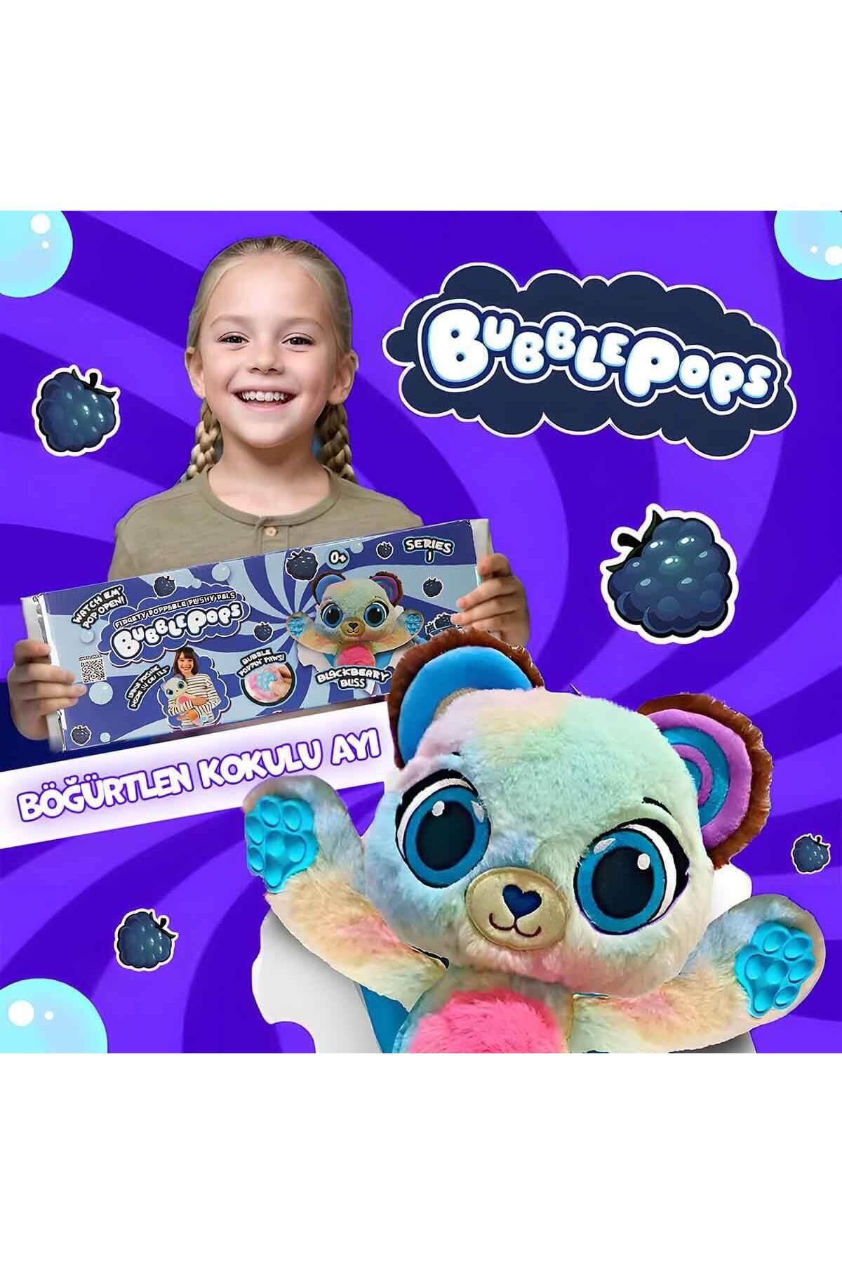 Sunman Bubble Pops Kokulu Peluş S1 (Böğürtlen Kokulu Ayı)