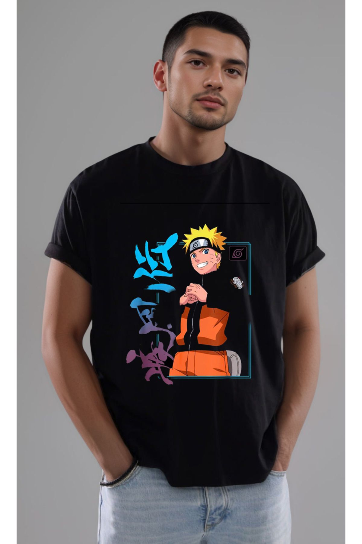 petite pati Naruto Baskılı Unisex Tshirt