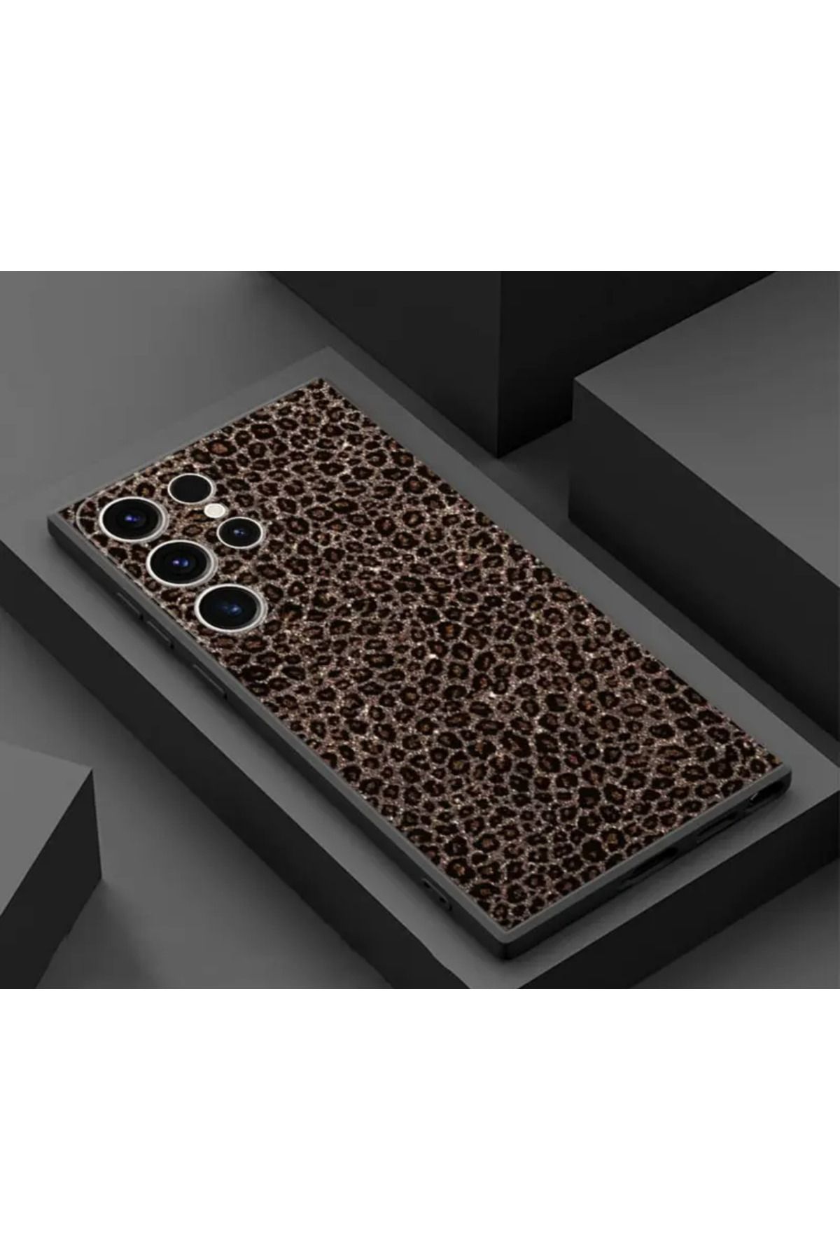 Store Samsung Galaxy S24 Kılıf Kamera Korumalı Yumuşak LEOPAR DESEN