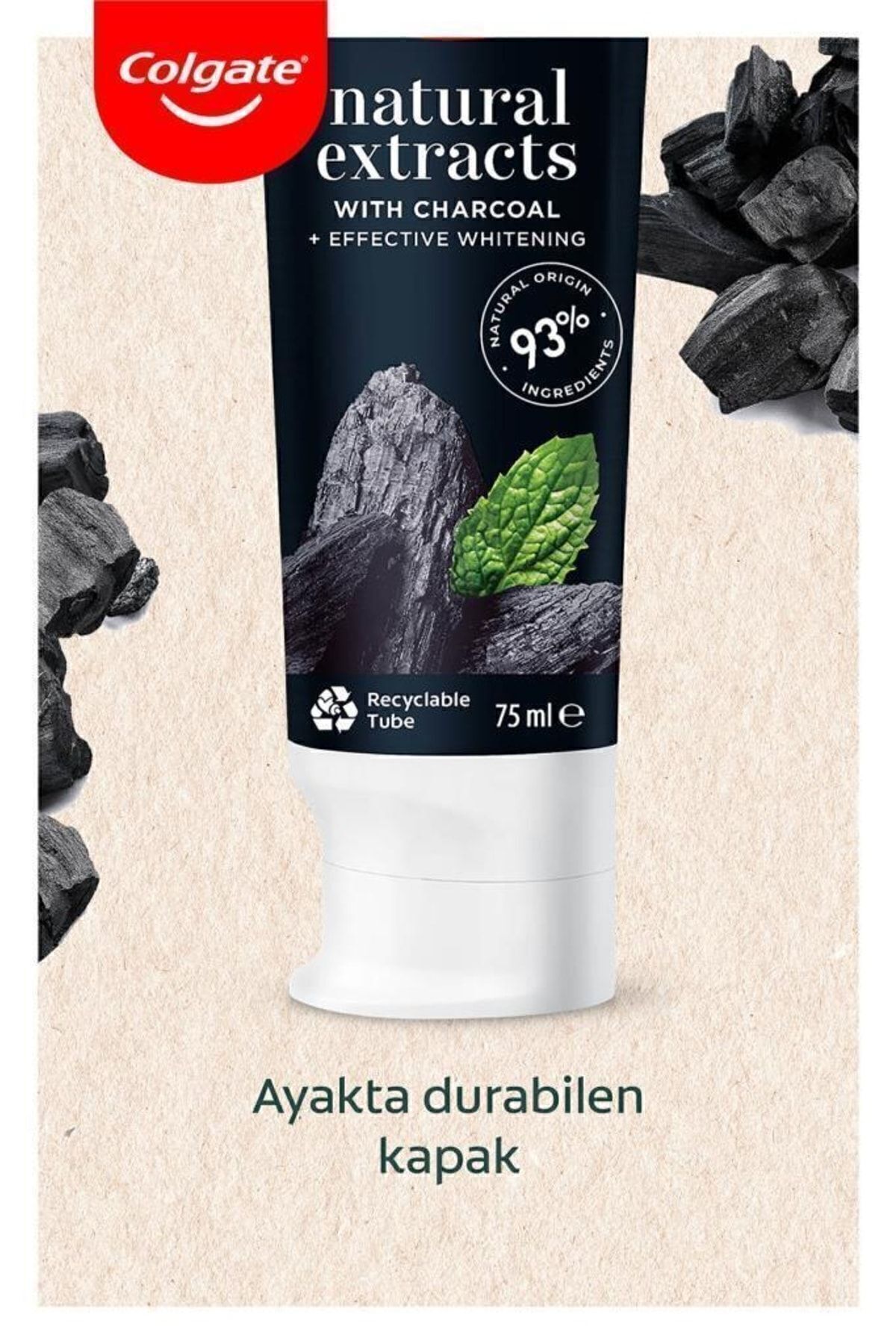 Colgate-Natural Extracts Activated Carbon and Mint Pure Cleansing Toothpaste 50 ml 4