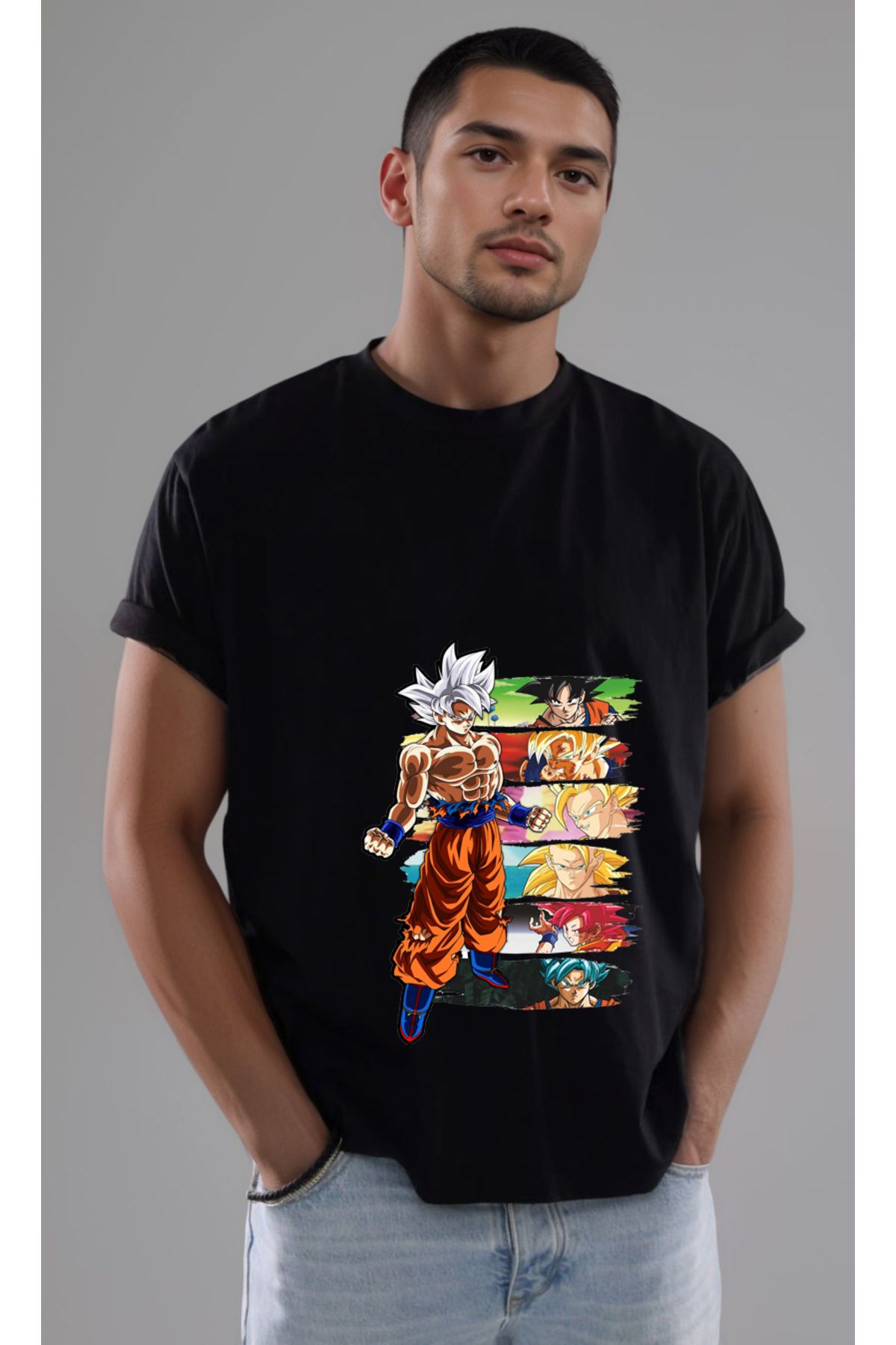 petite pati Dragon Ball Goku Baskılı Unisex Tshirt