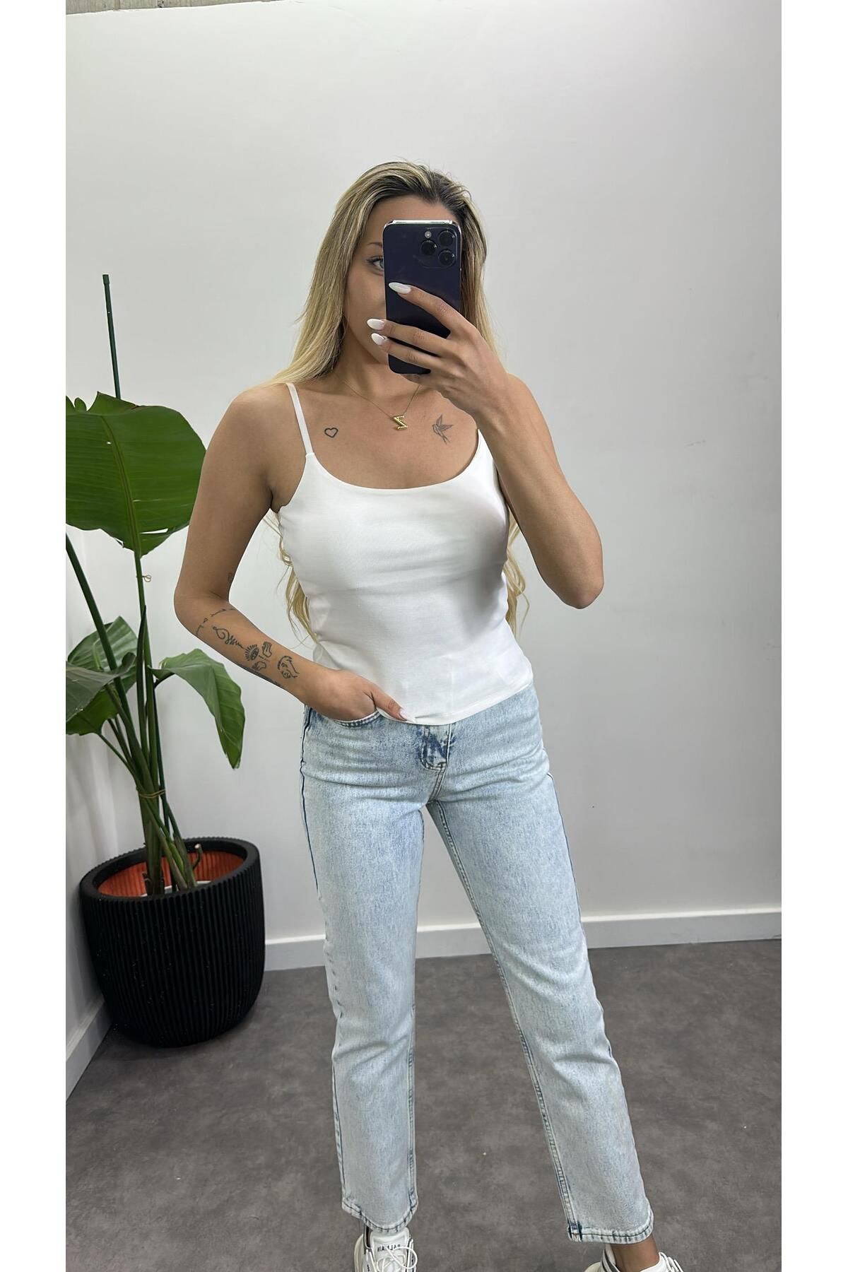 Acar Boutique Kopçeli Askı Atlet