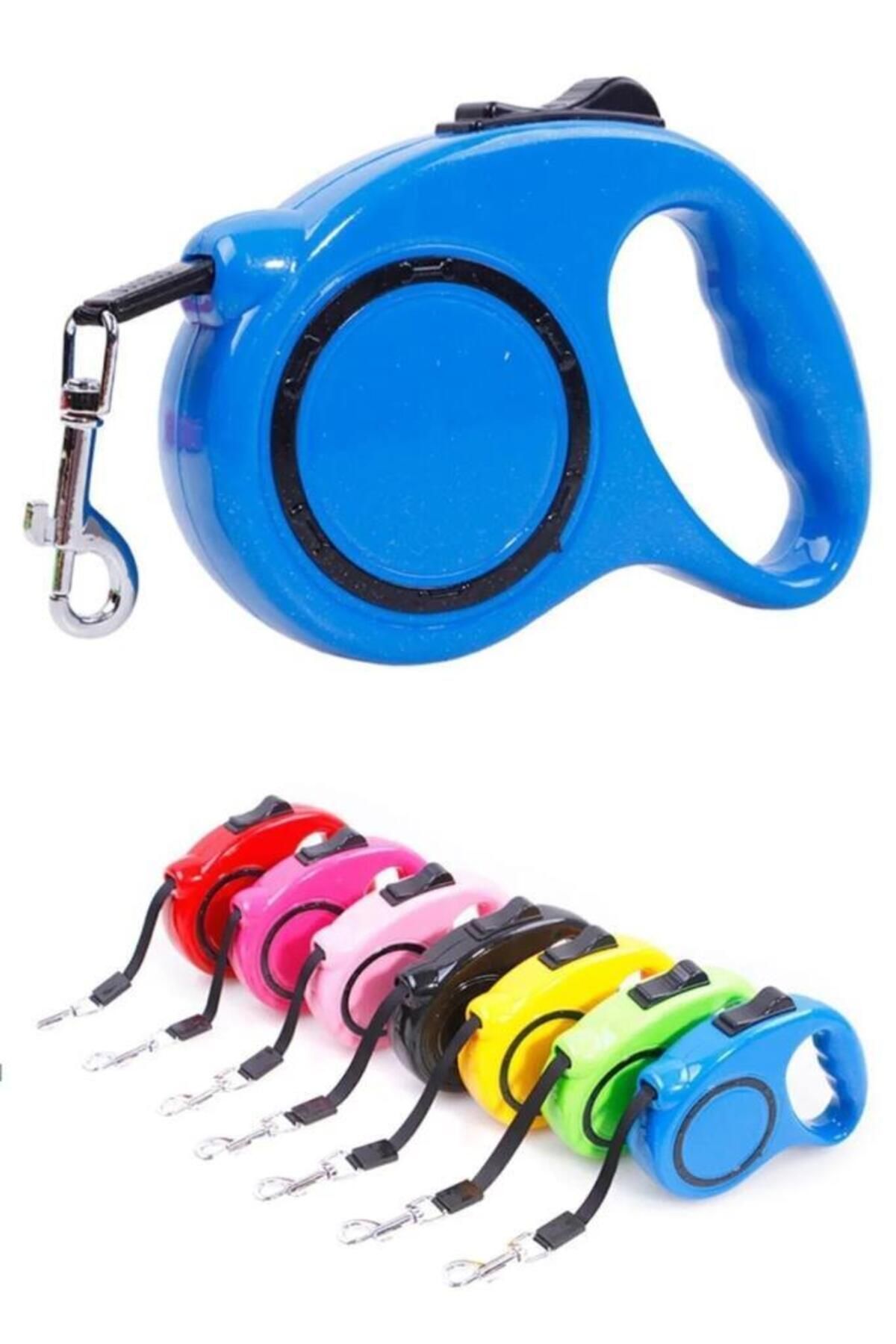 sanal trend 5 Metre Otomatik Makaralı Köpek Gezdirme Tasması ve Yürütme Kayışı Tasma Boyun Pup Style Şerit İpi