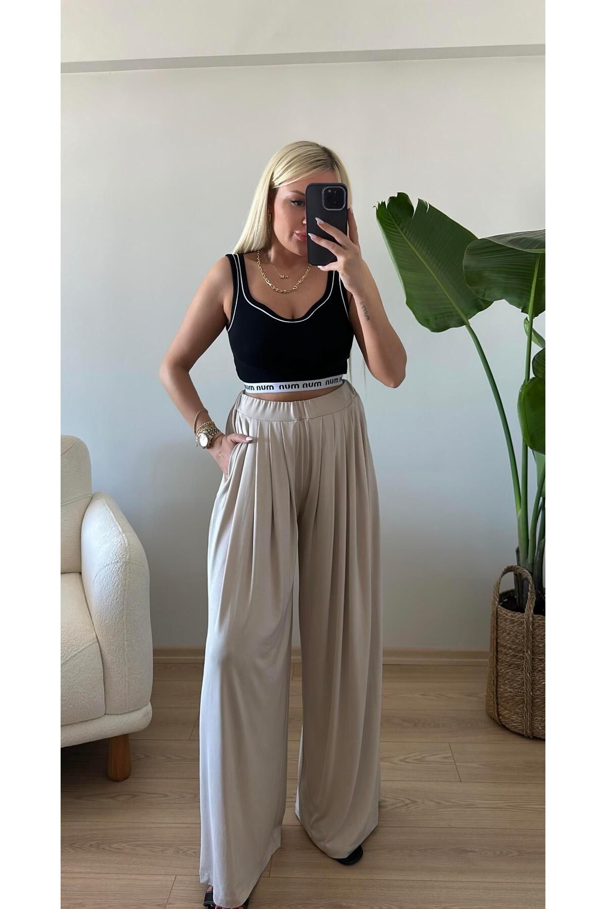 Acar Boutique Bol Paça Modal Pantolon
