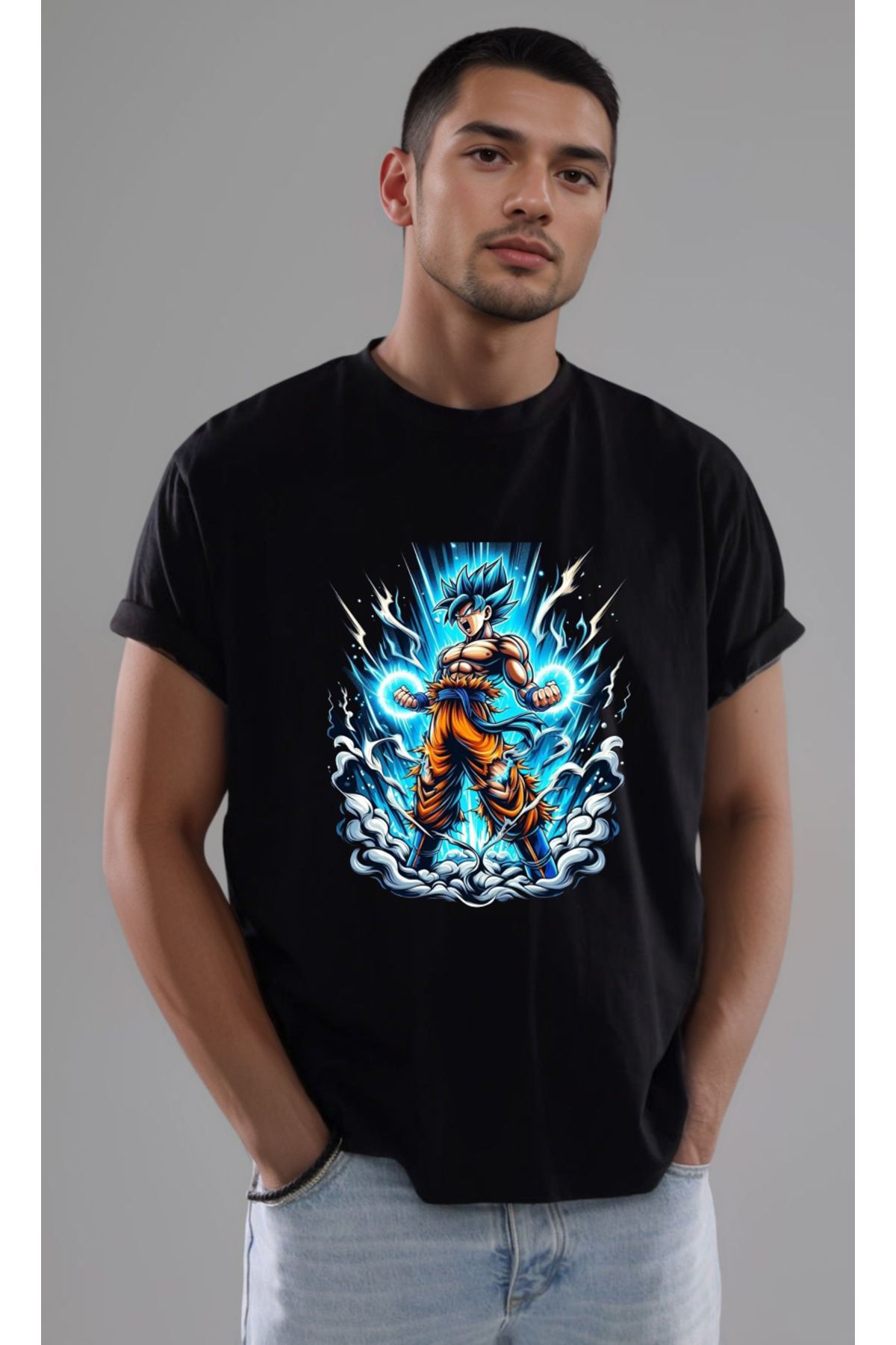 petite pati Dragon Ball Goku Baskılı Unisex Tshirt