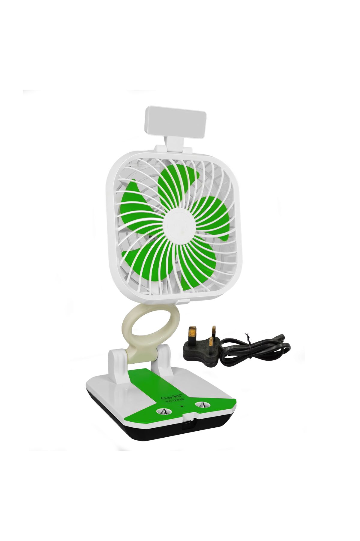 GCY-KB-Multifunctional Folding Fan, 1600mAh Rechargeable Battery, Adjustable Speed - KC-5900 6