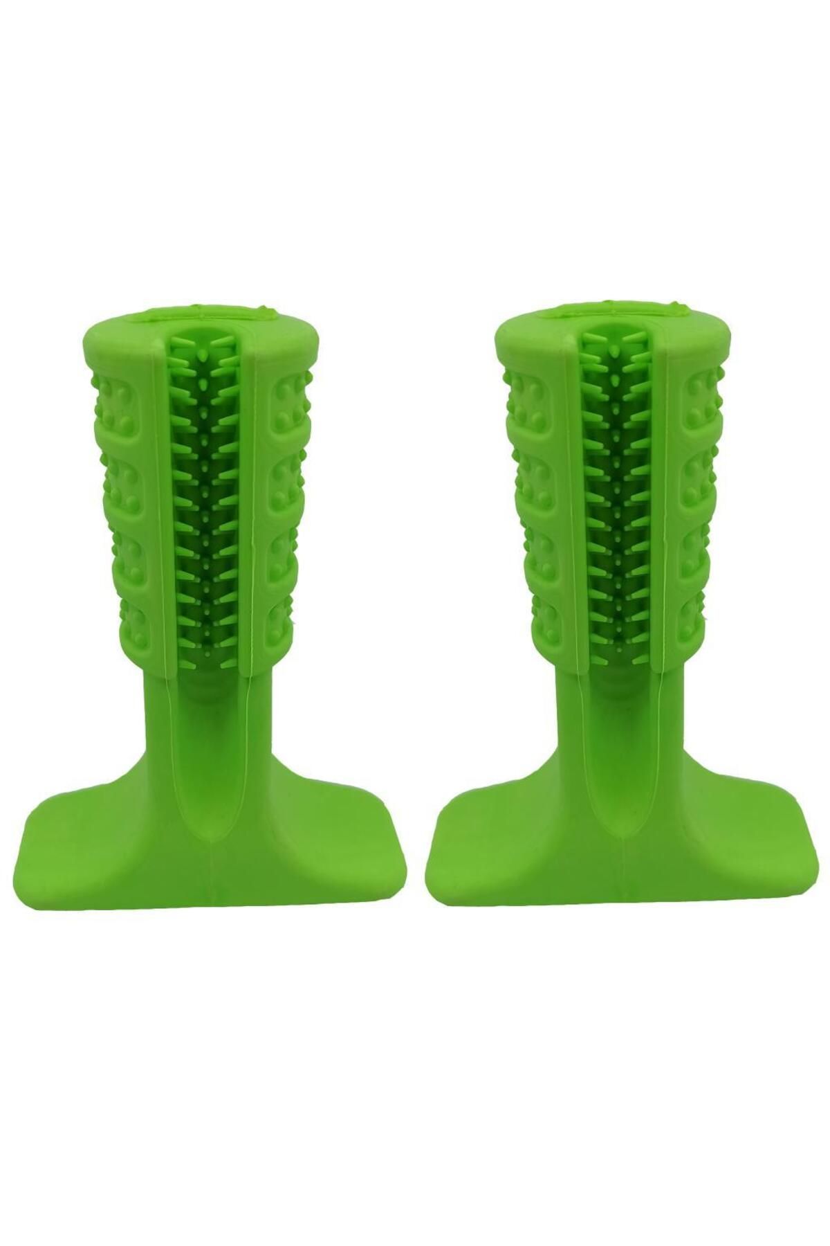 sanal trend 2 Adet Köpek Diş Fırçası Isırma Aparatı Dişlik Küçük Boy 9.5 cm