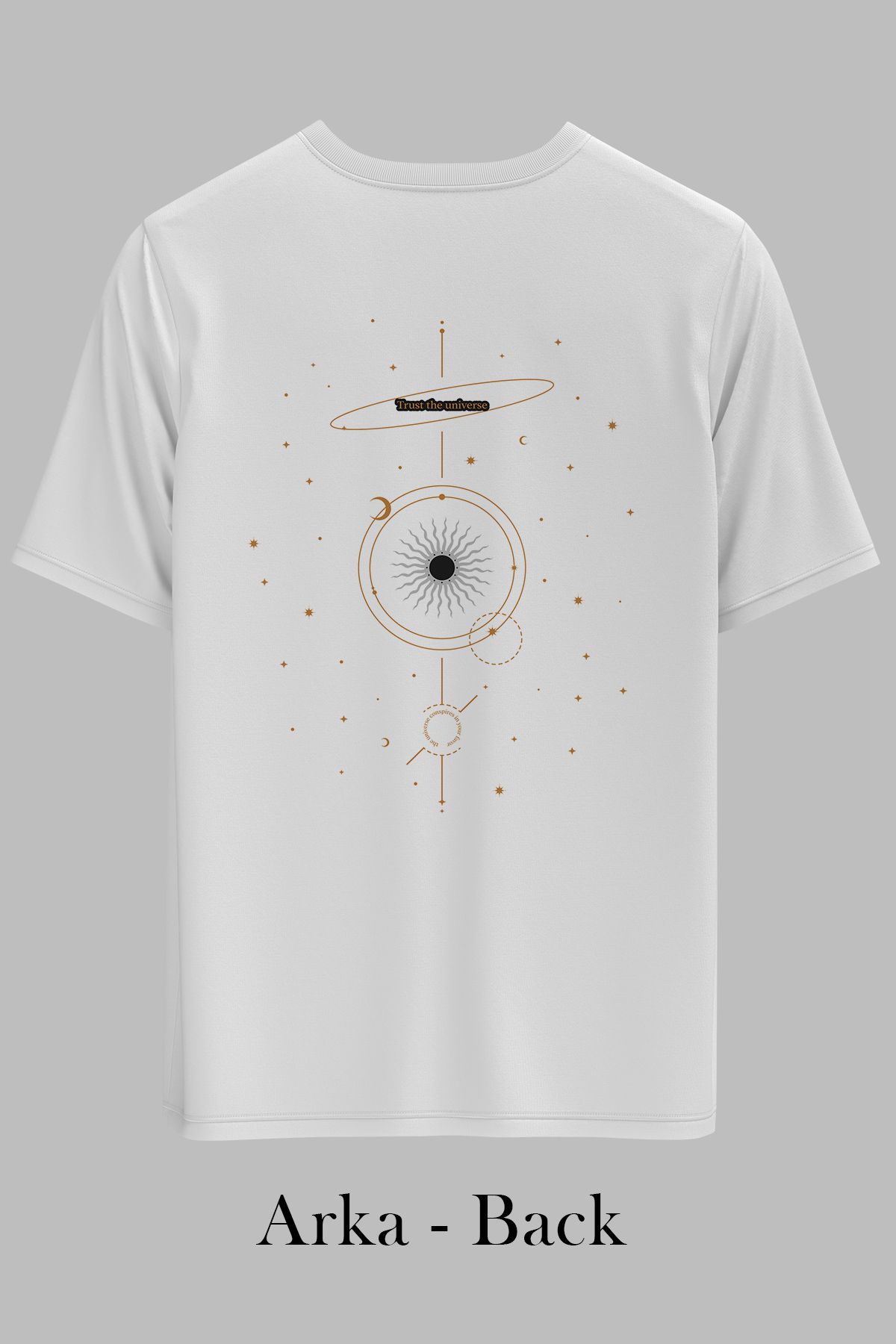 OXVİN ASTROLOJİ Sırt Baskılı OXVİN Baskılı OVERSİZE Unisex T-Shirt (BOL KALIP)