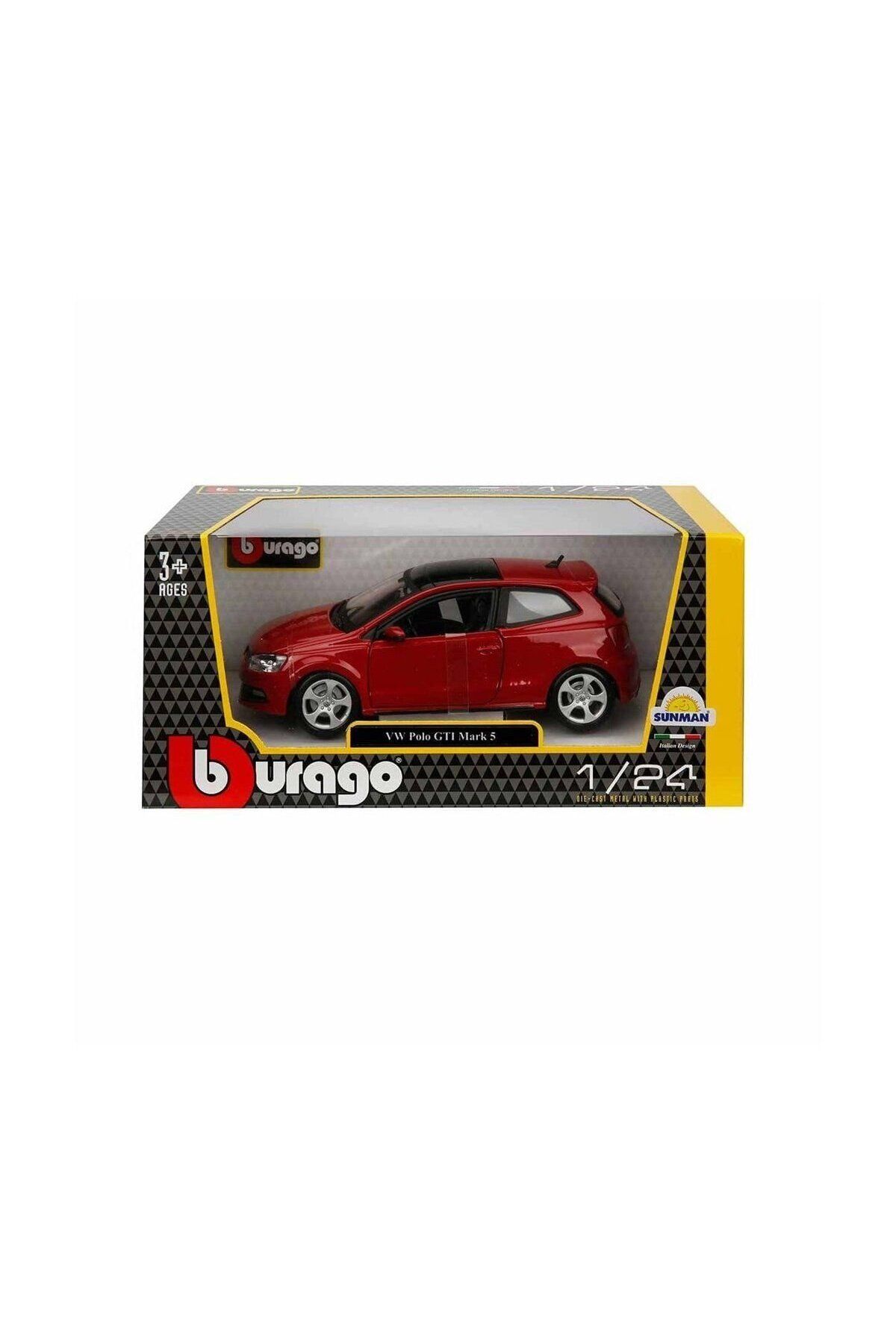 melfxxl eticaret 21059 Burago 1:24 Volkswagen Polo GTI Mark 5 Model Araba