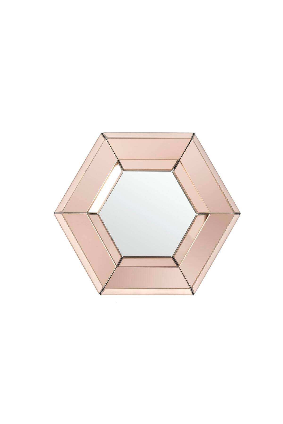 Mikasa Moor Rose Gold Altıgen Ayna 28x24x4 cm