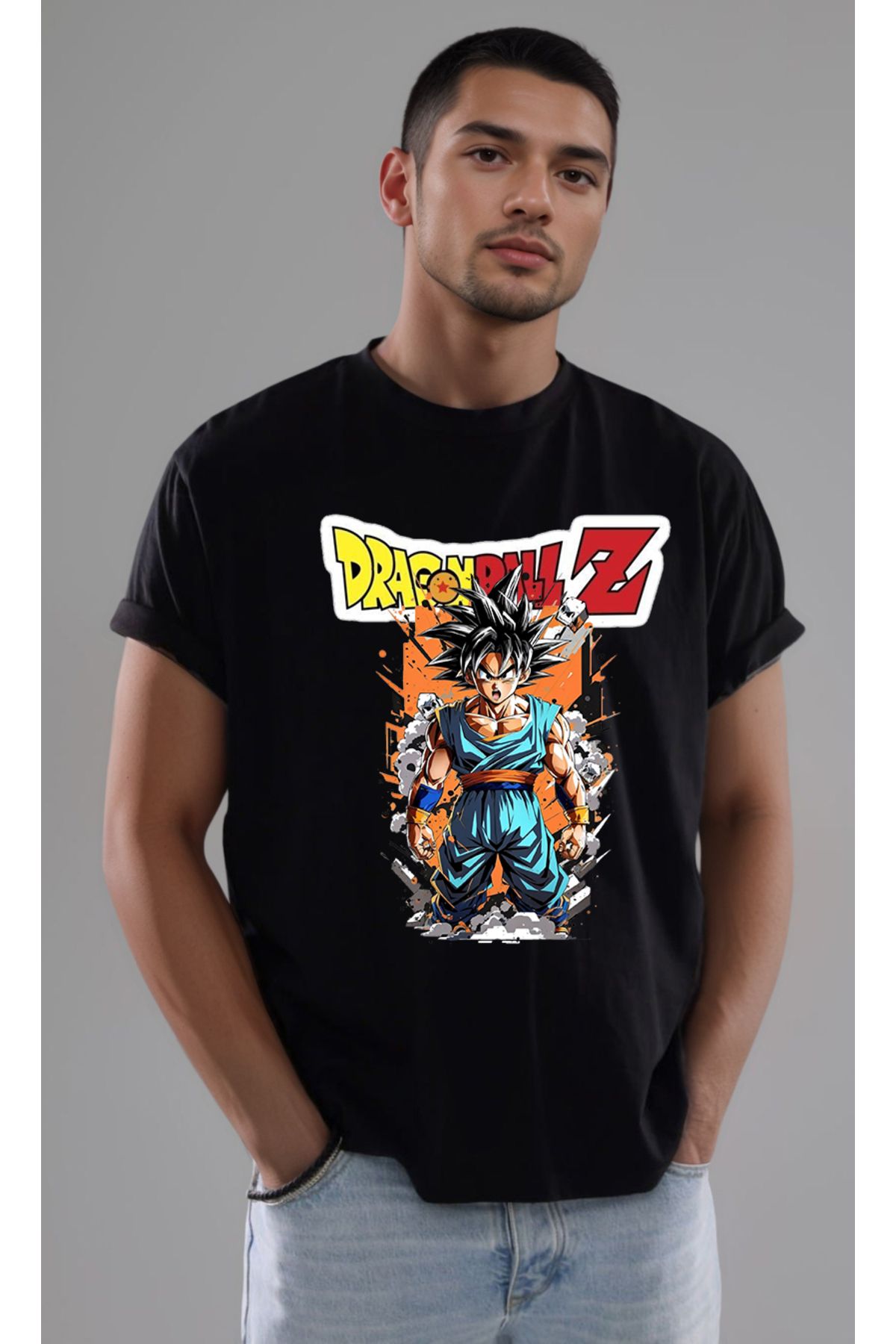 petite pati Dragon Ball Goku Baskılı Unisex Tshirt
