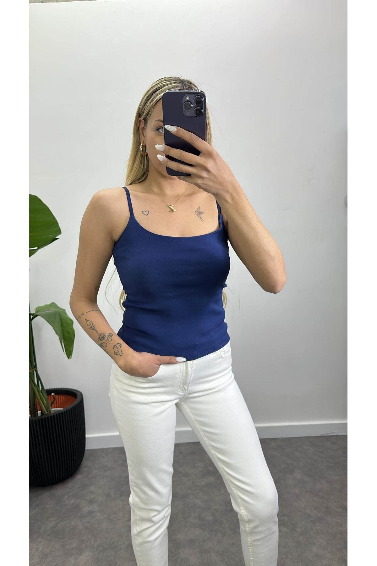 Acar Boutique Kopçeli Askı Atlet