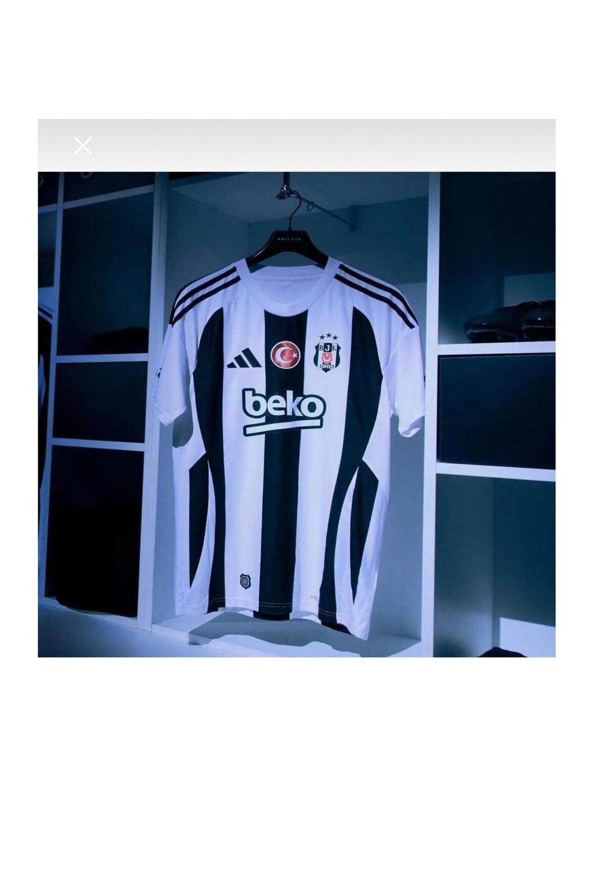 yenteks İsimsiz BEŞİKTAŞ.Çubuklu İç Saha 24/25 Sezon KISA KOL YETİŞKİN FORMASI