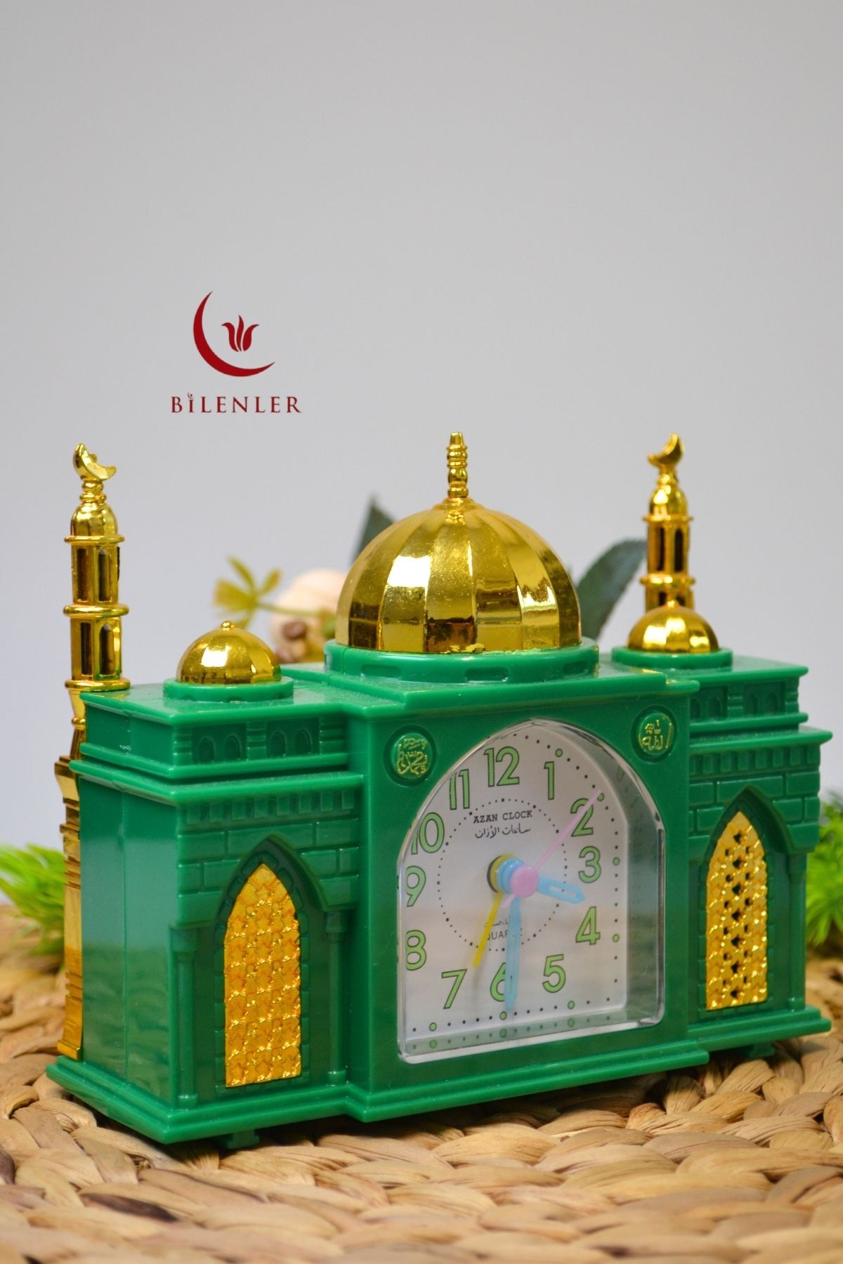 Bilenler Ezan Okuyan Nostaljik Masa Saati – Mekke Ezanı Sesli (Dijital Olmayan)