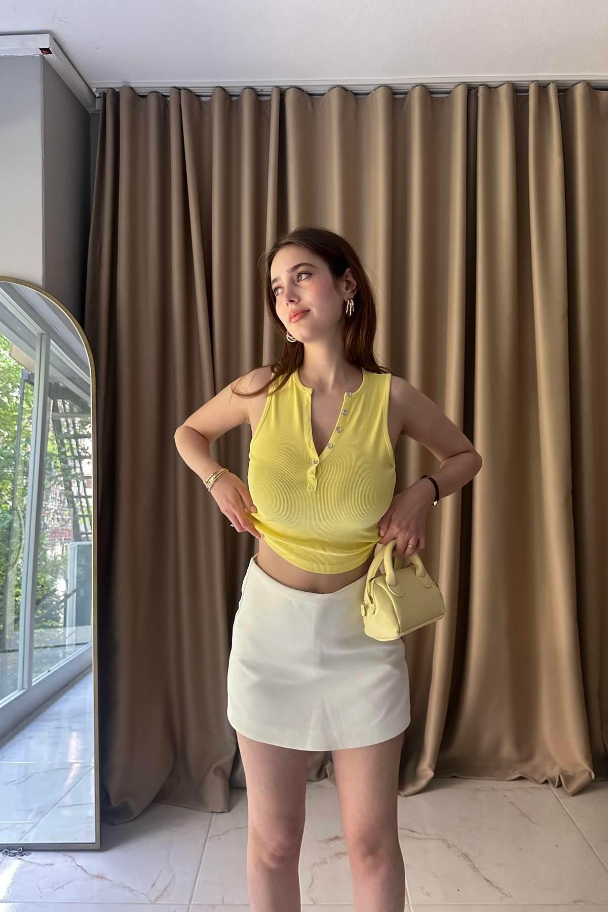 lizge giyim YIKAMA EFEKTLİ CROP TOP