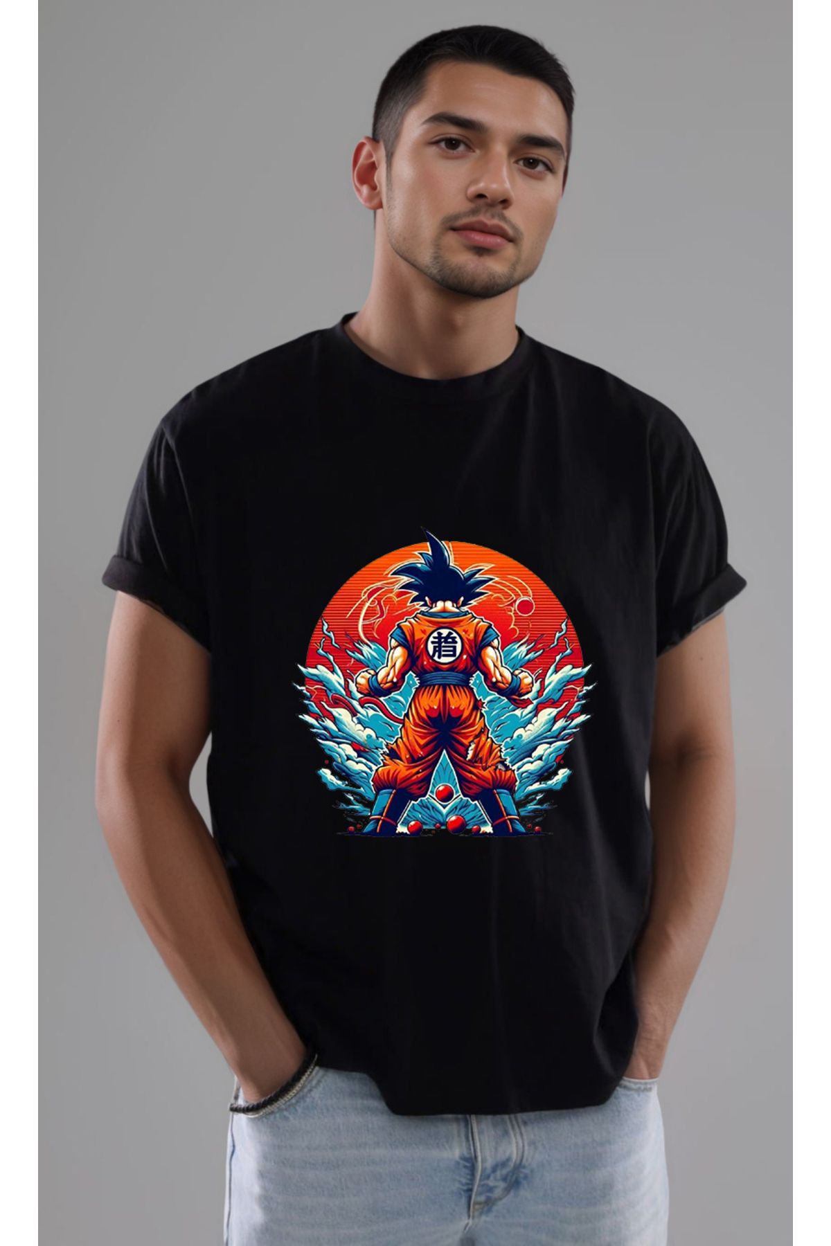 petite pati Dragon Ball Goku Baskılı Unisex Tshirt