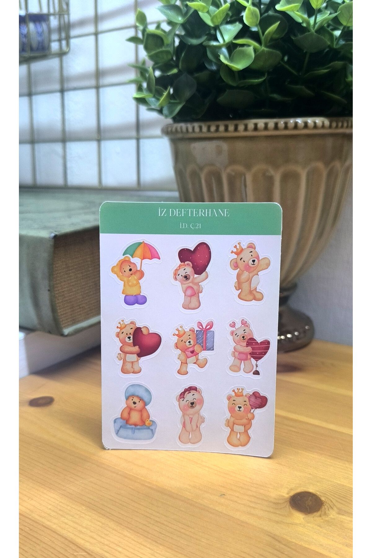 İZ DEFTERHANE Çıkartma & Sticker (Ajanda, Defter, Bullet Journal, Scrapbook ve Planlayıcılar İçin Uygundur)