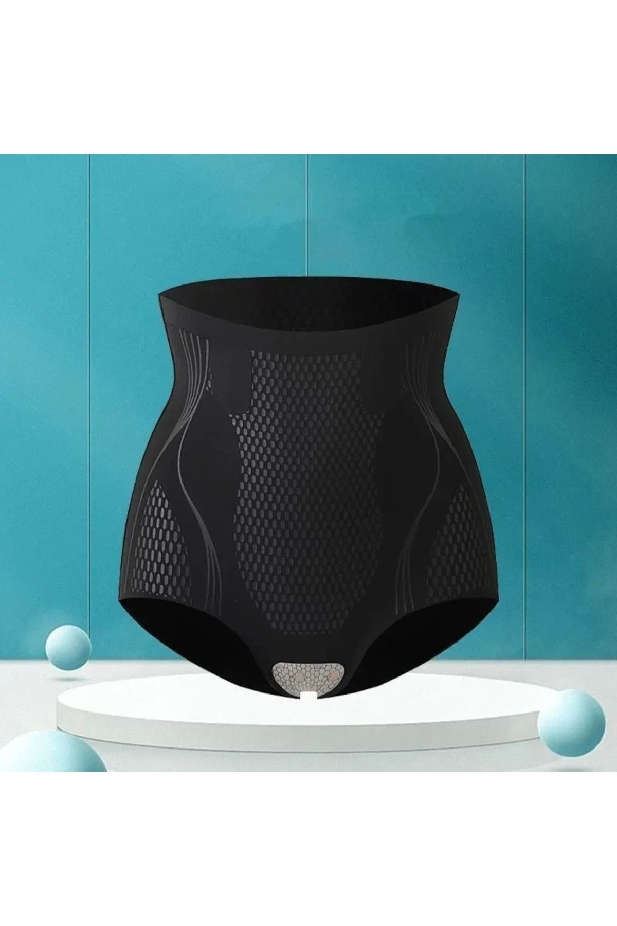 SAUNA SUIT Kadın İyonizer Dikişsiz Yüksek Bel Korse Külot, V-Control Toparlayıcı Popo Sıkılaştırıcı Külot Korse