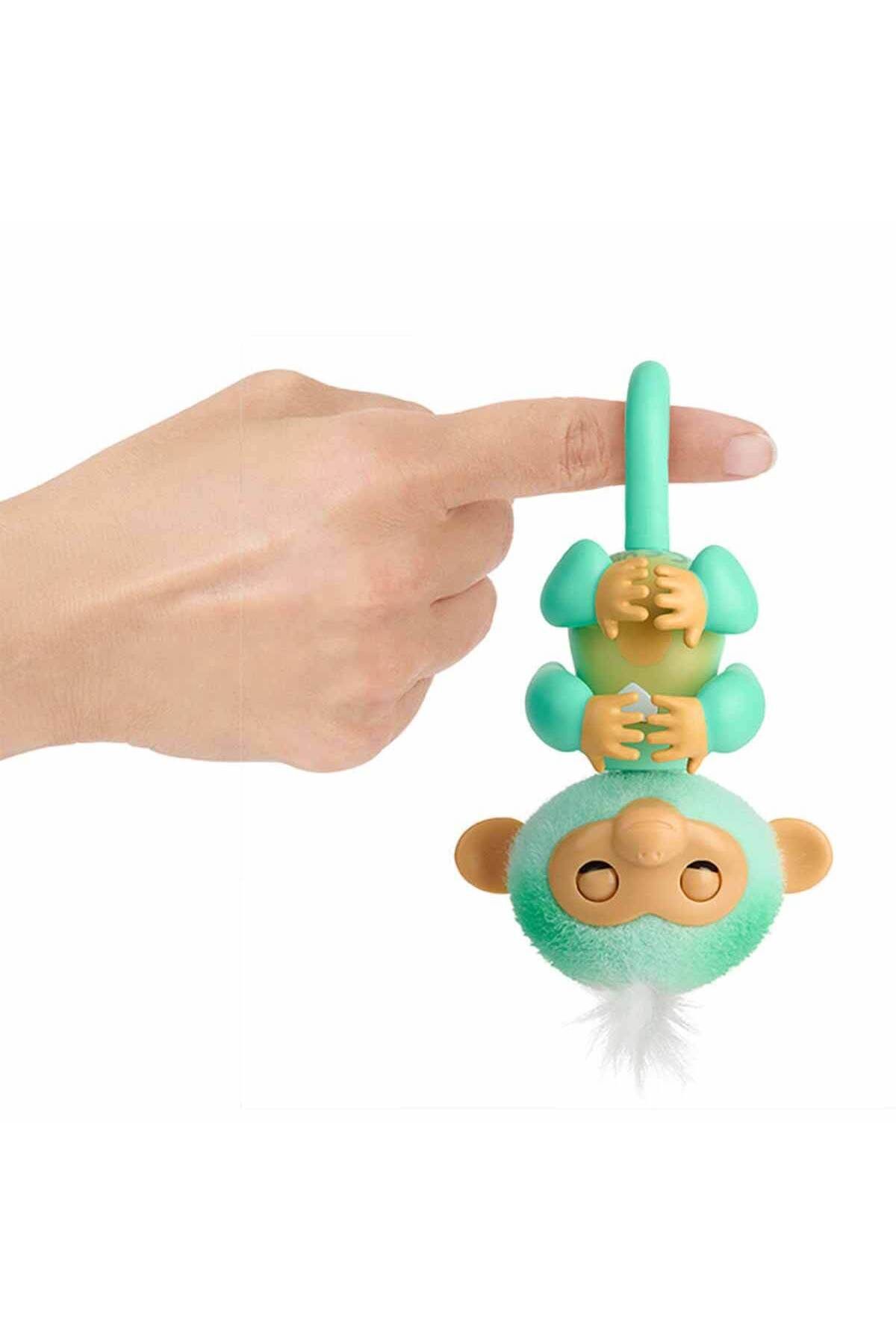 FELİTE Fingerlings Figür Leo Fng Sevimli İnteraktif Parmak Maymunu Sesli Hareket Eden Kuyrugunu Kaldıran