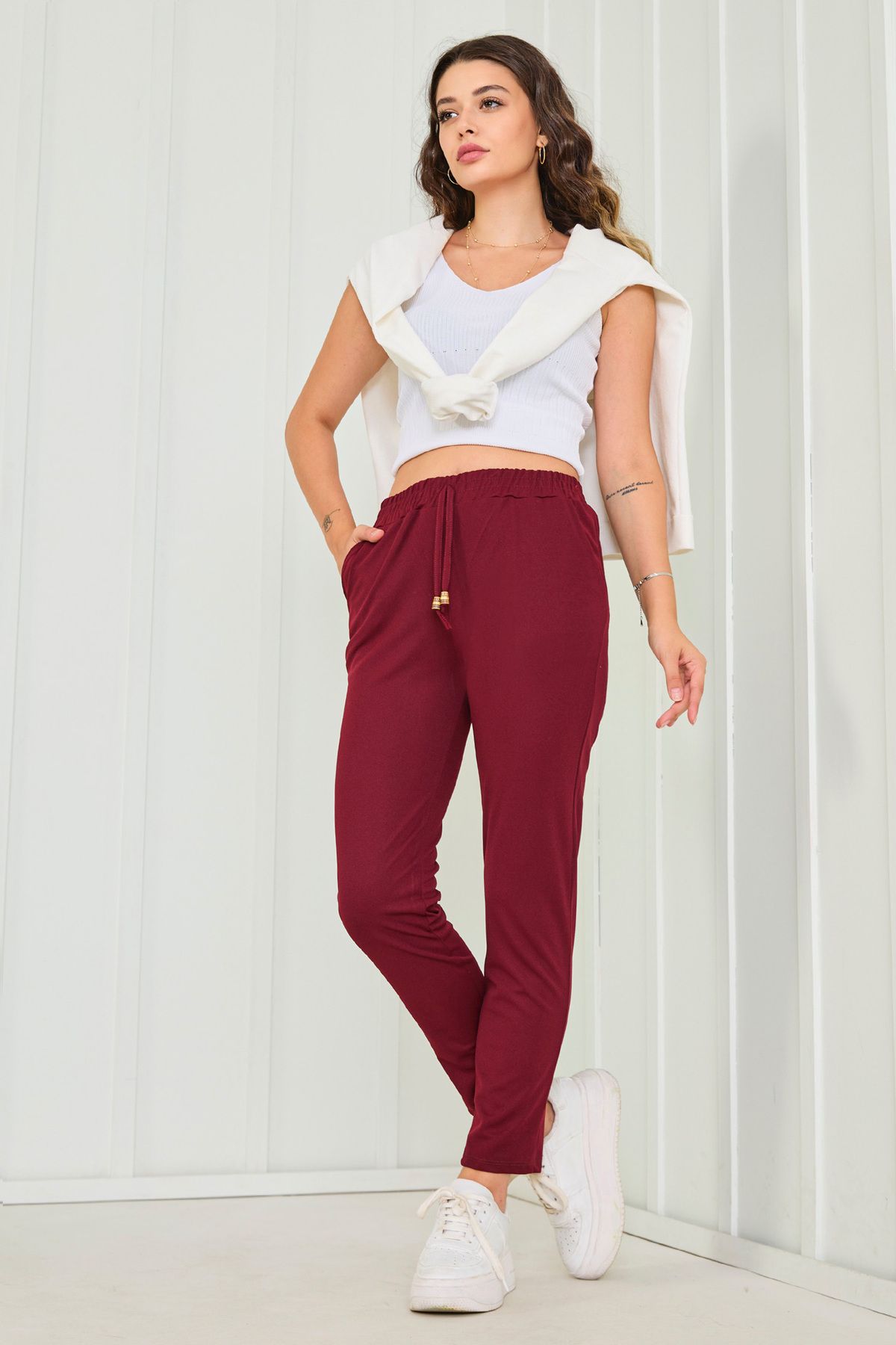 TOFİSA Havuç Pantolon Bordo - 27076
