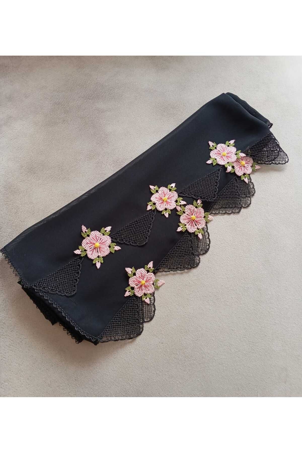 NUMİSTORE İğne oyası siyah renk namaz örtüsü