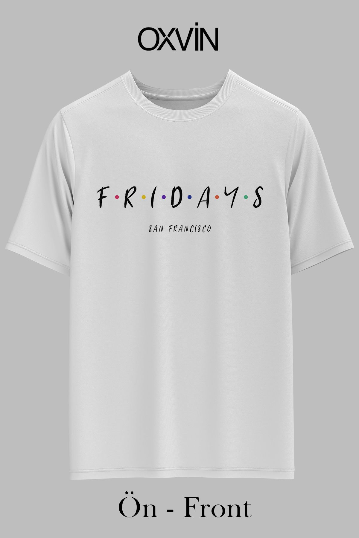 OXVİN FRİDAYS Baskılı Parodi OVERSİZE Unisex T-Shirt (BOL KALIP)