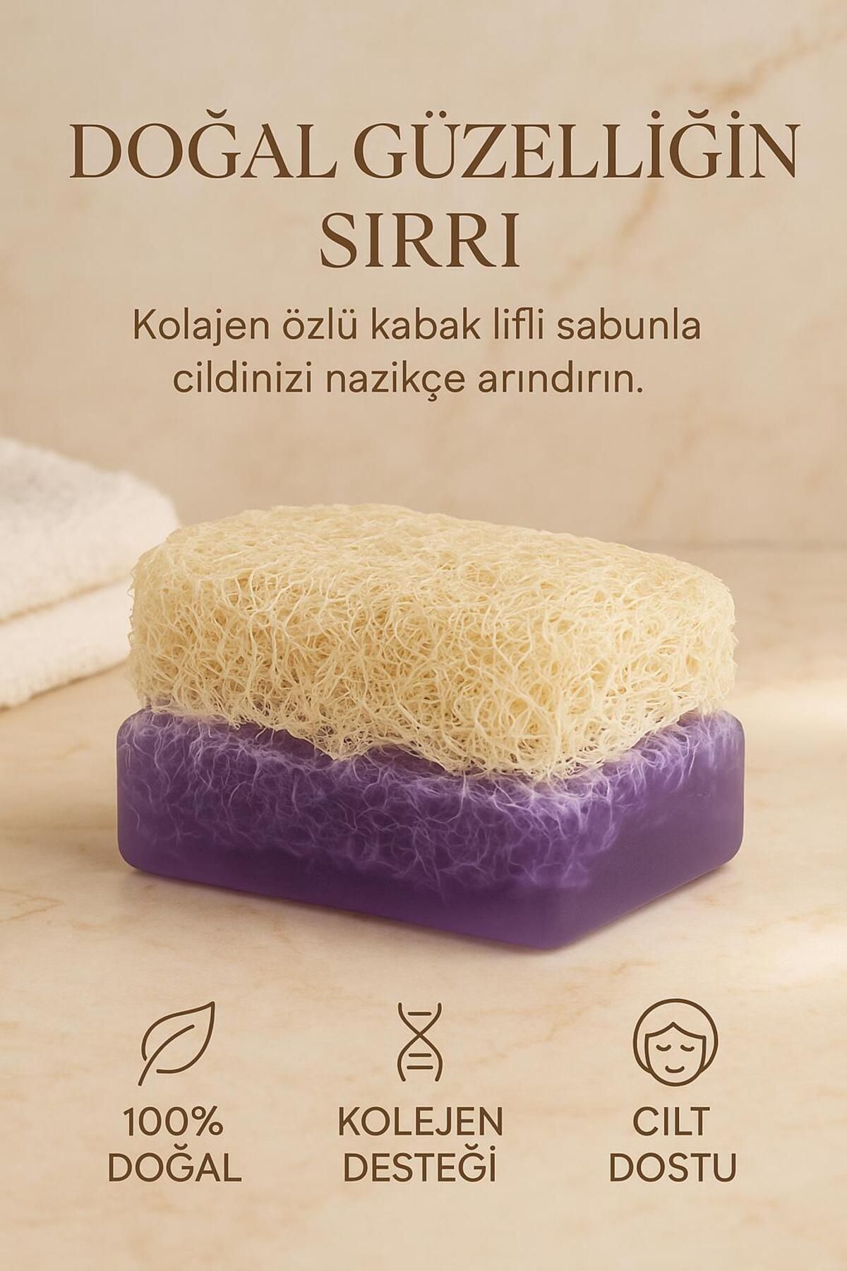 tag Kolajen Özlü Kabak Lifli Sabun 110 gr
