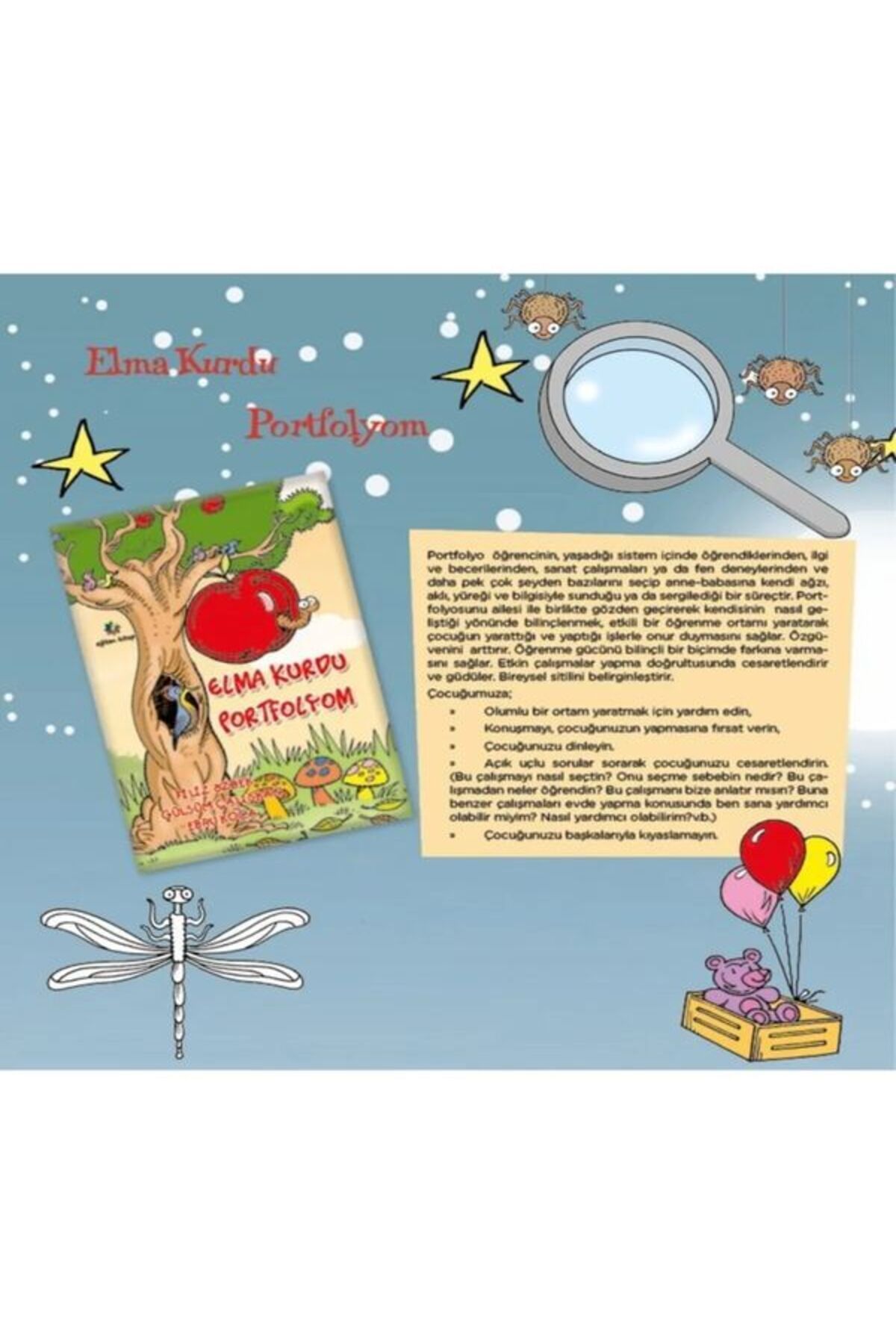Eğiten Kitap Elma Kurdu Portfolyom - Filiz Özbek & Gülsüm Çalışkan & Ebru Koca
