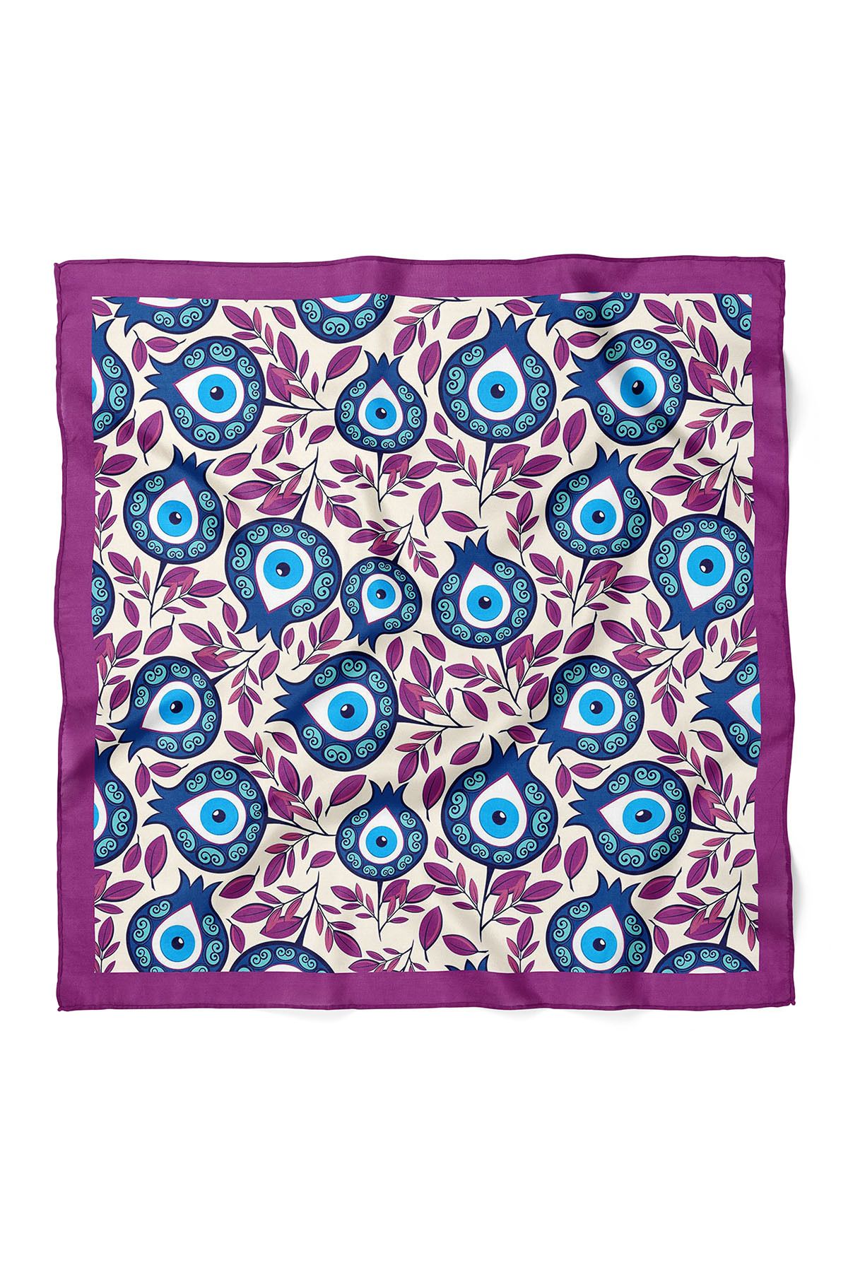nehir eşarp-Bead Patterned Evil Eye Bandana 2