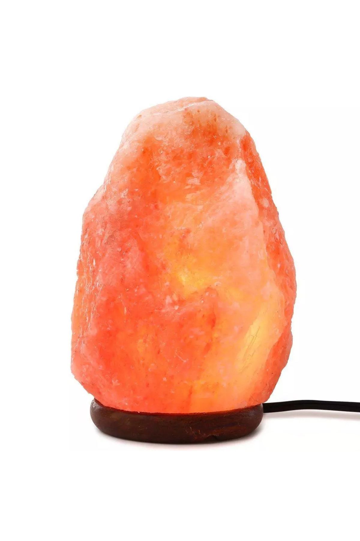 Happy Light-Himalayan Salt Lamp with Dimmer Switch for Brightness Control 100% Natural and Handmade with Wooden Base 3