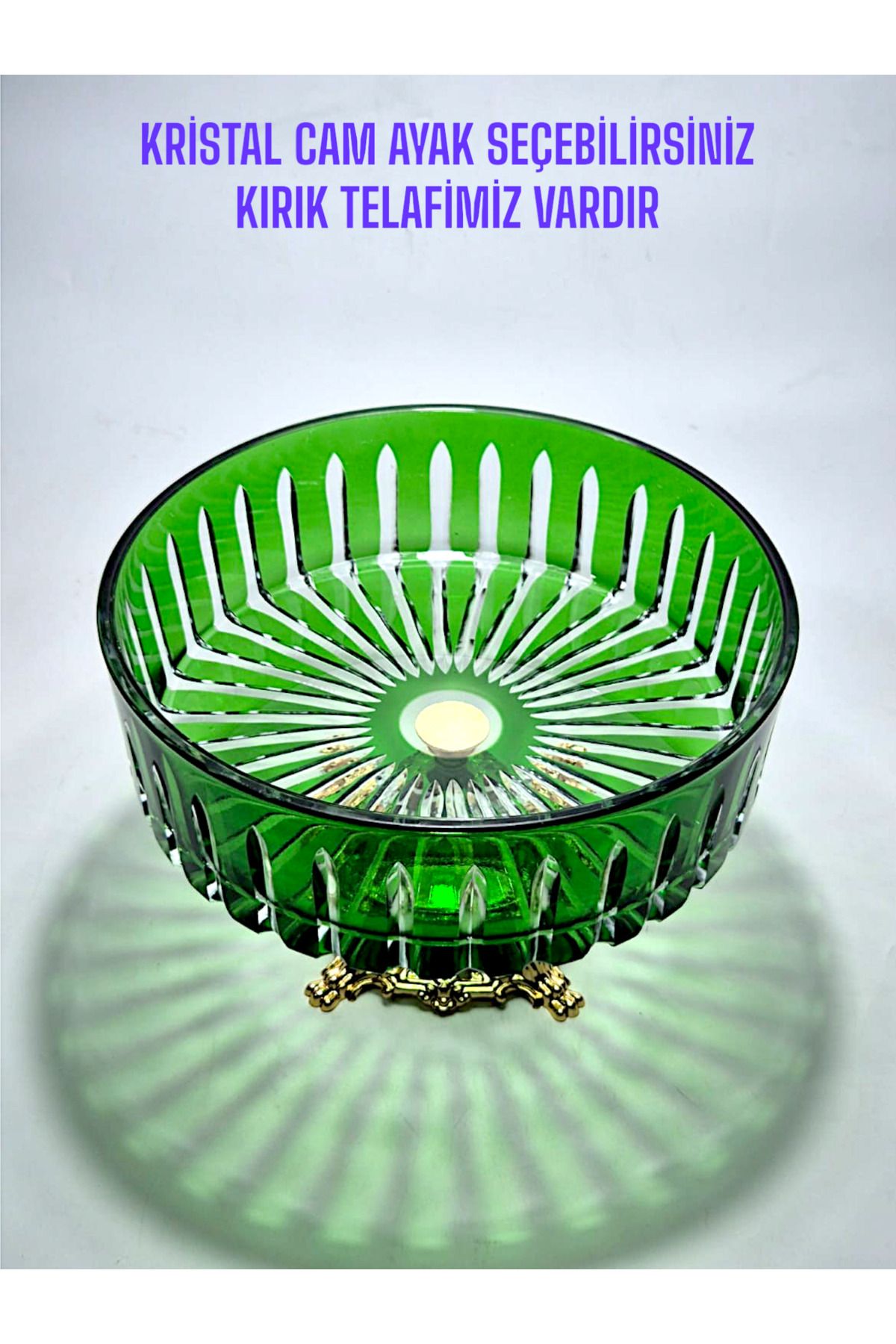 Akden Kristal KESME KRİSTAL DEKOR EL İŞÇİLİĞİ İSKANDİNAV KASE
