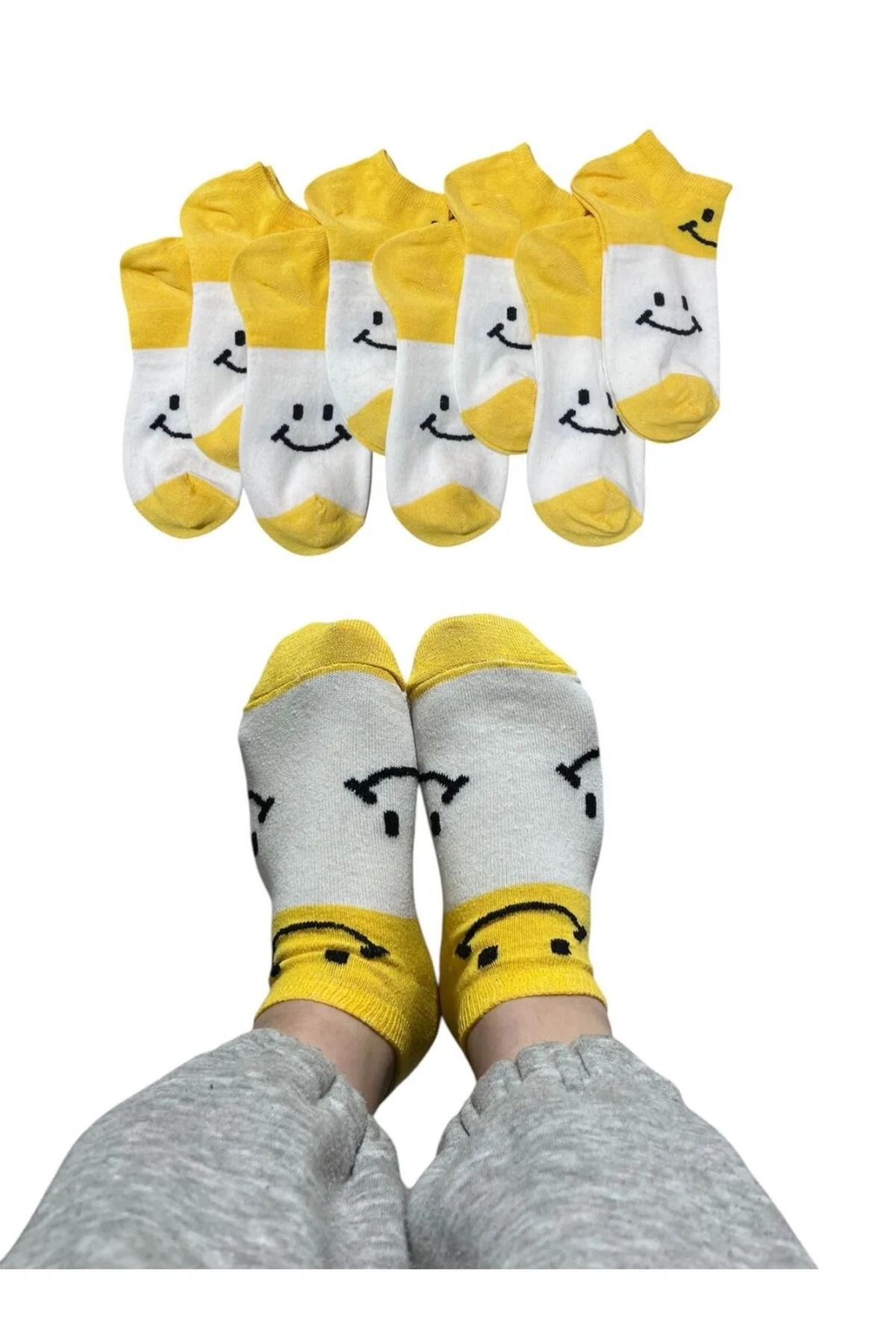 BYNDRSOCKS 7 Çift Kadın Patik Pamuklu Çorap