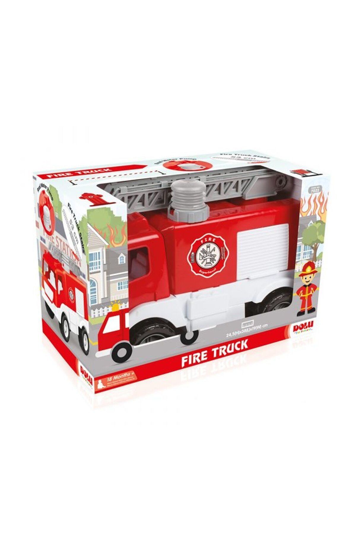 Easy Tedarik 7022 İTFAİYE KAMYONU PENCELİ KUTUDA 38 CM