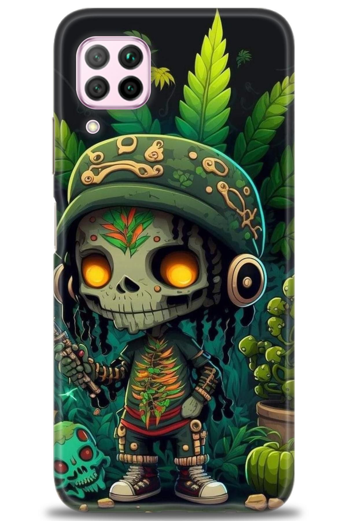 CooperTech Huawei P40 Lite İle Uyumlu HD Baskılı Silikon Kılıf - 499