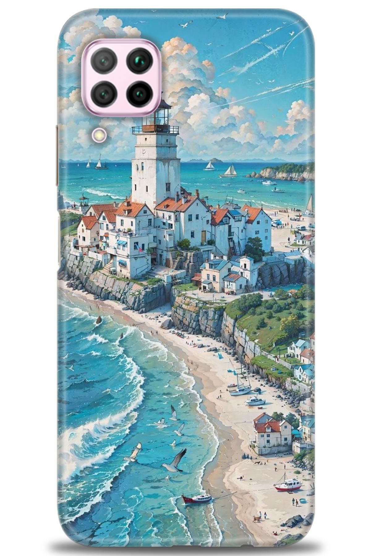 CooperTech Huawei P40 Lite İle Uyumlu HD Baskılı Silikon Kılıf - 725