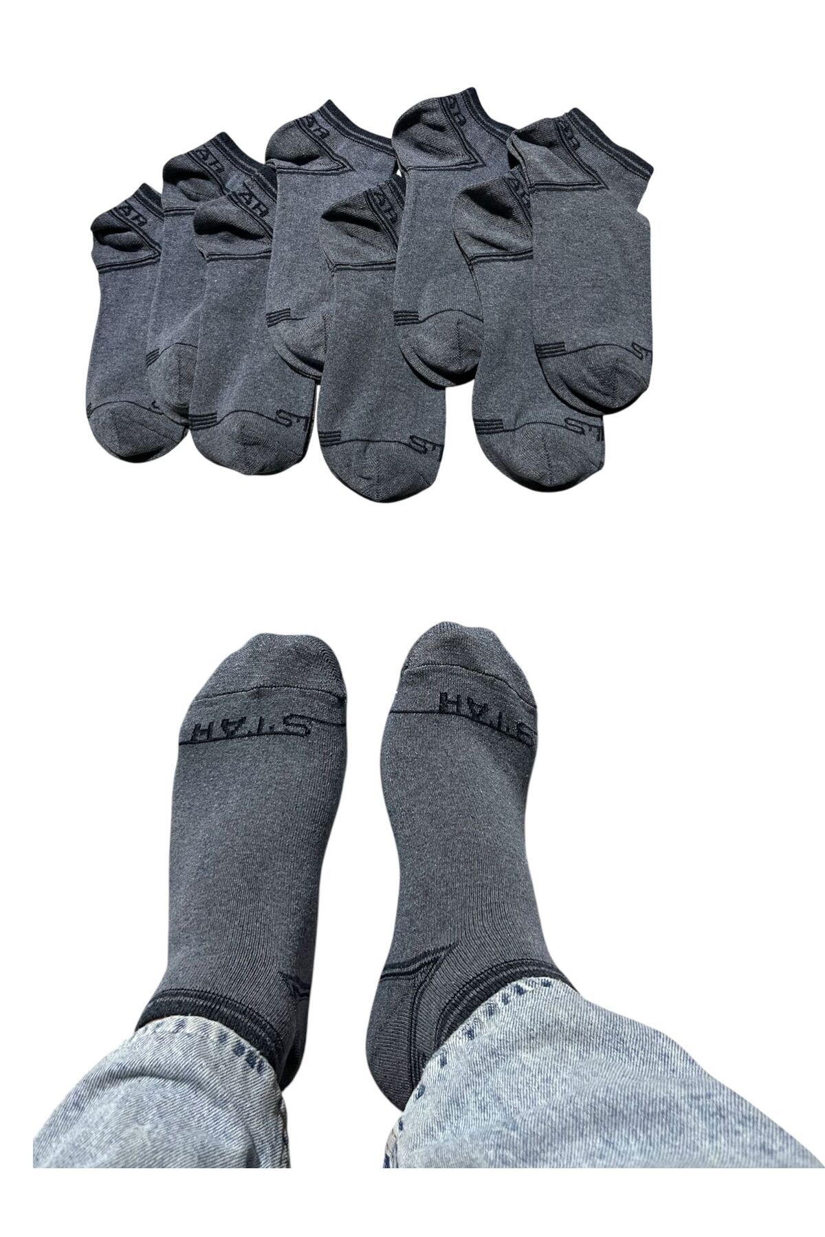 BYNDRSOCKS 7 Çift Erkek Patik Pamuklu Çorap