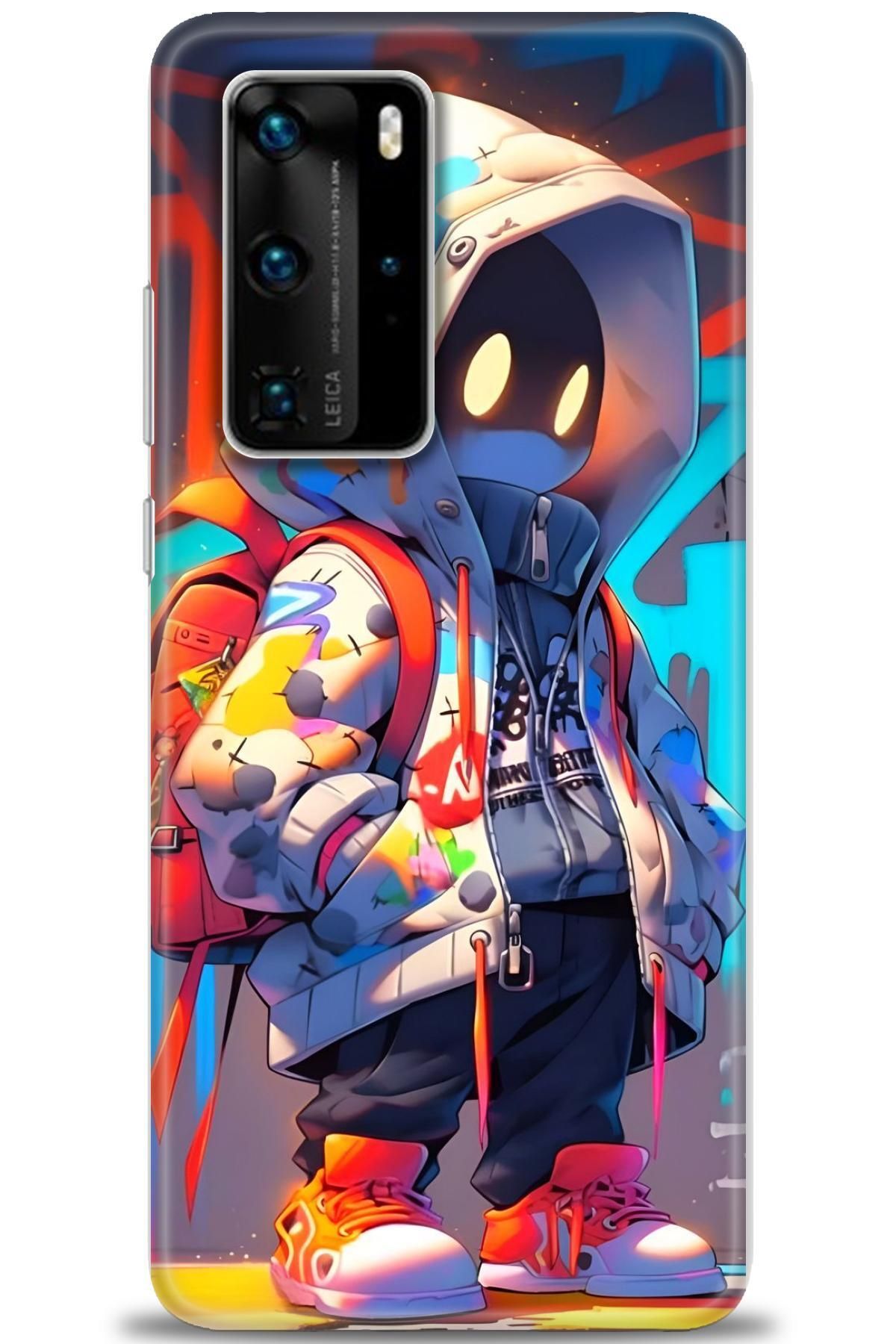 CooperTech Huawei P40 Pro İle Uyumlu HD Baskılı Silikon Kılıf - 365