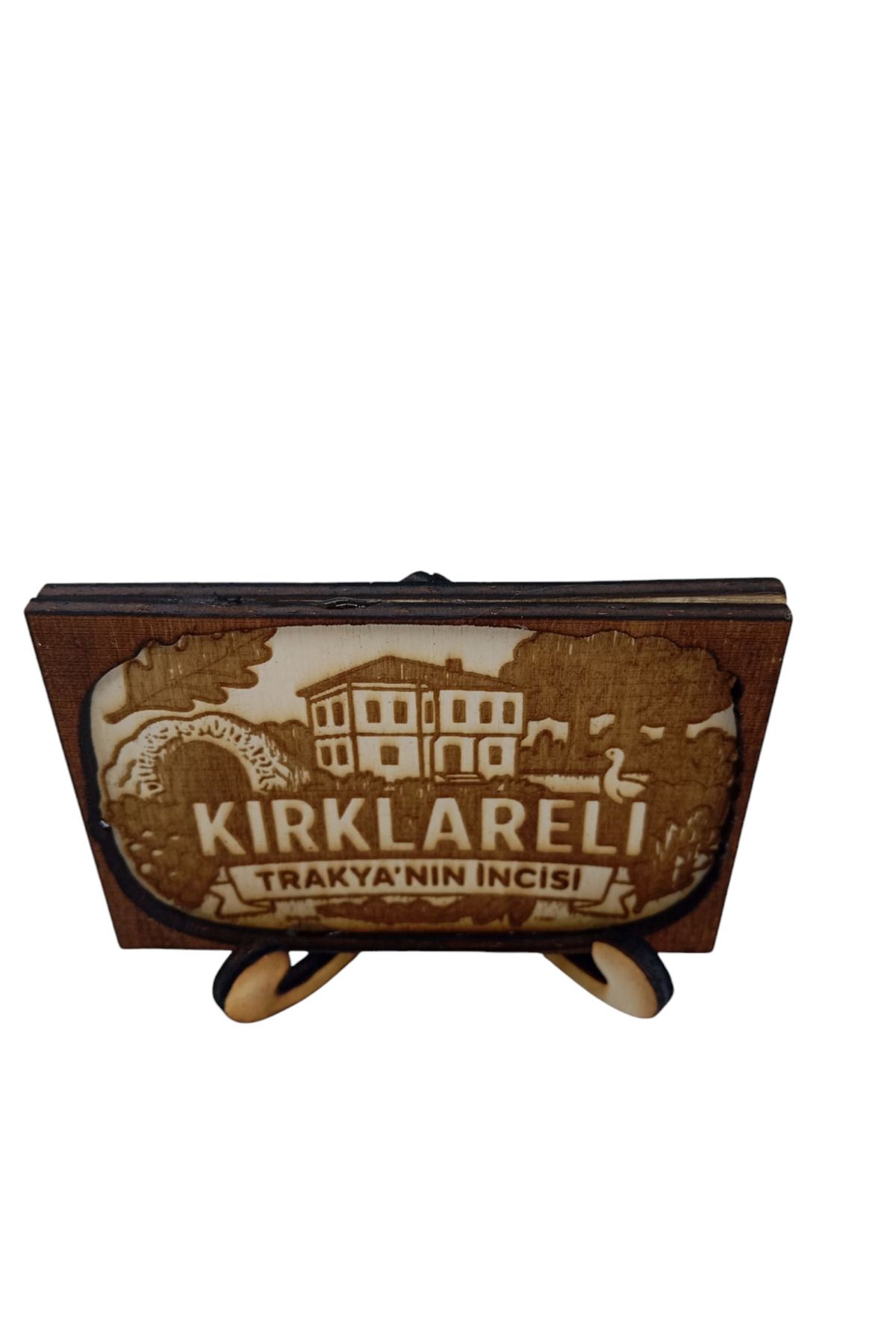 Home Kırklareli 3 Boyutlu Ahşap Magnet, magneti