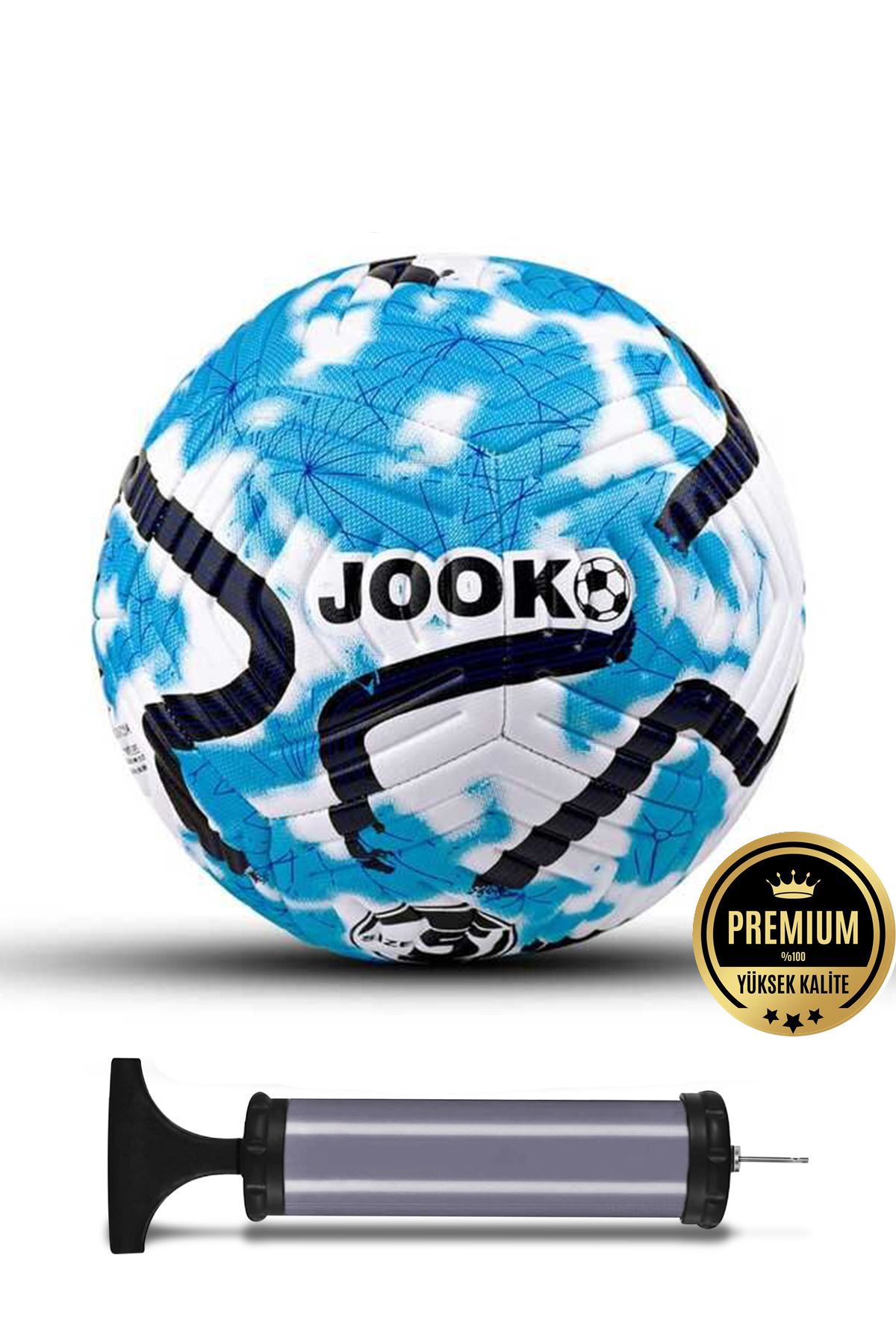 kutuTR Orijinal 380 gr Futbol Topu Pompa Hediyeli Sert Zemin Halı Saha Futbol Topu Hibrit No:5 BSF35 SERİSİ