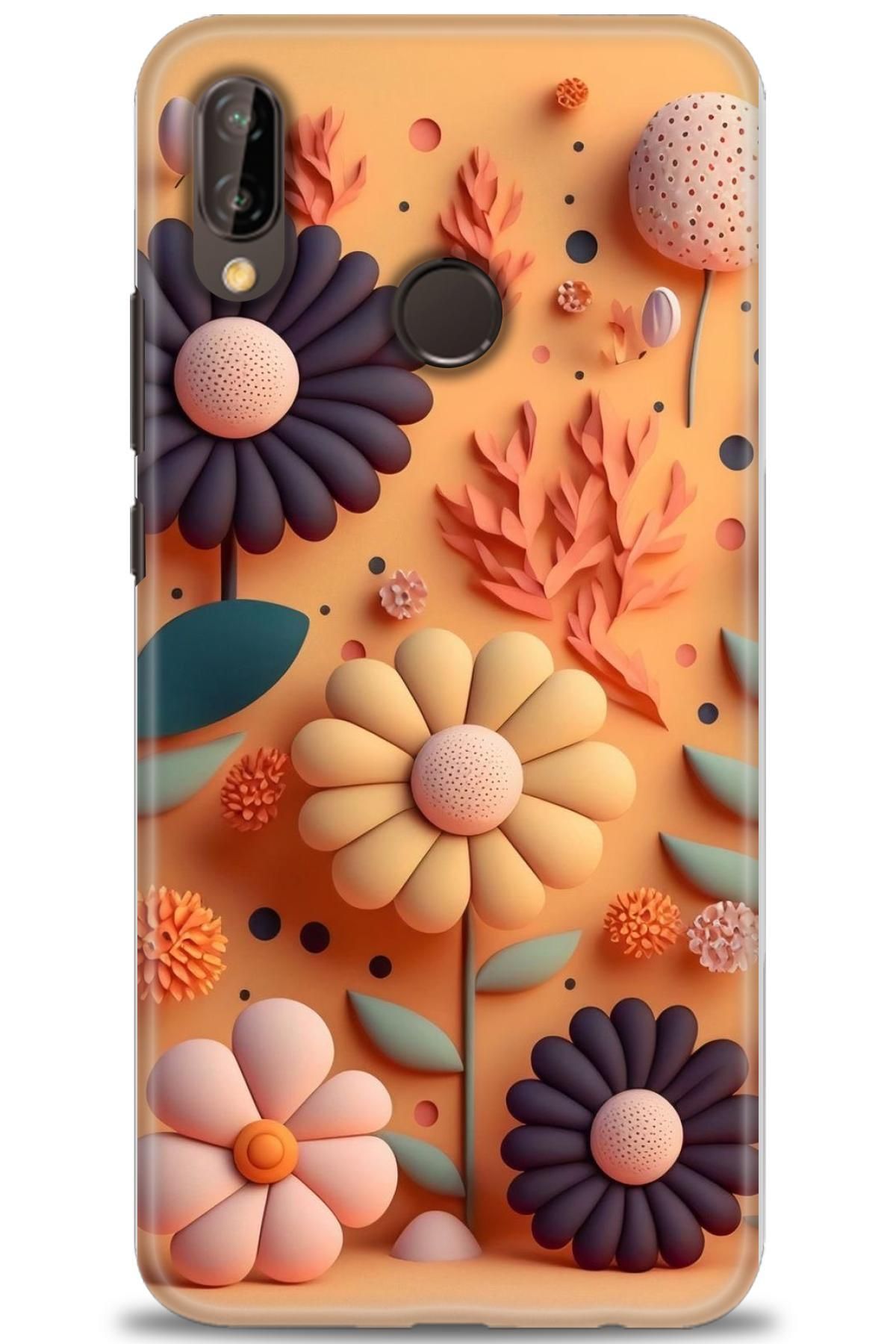 CooperTech Huawei P20 Lite İle Uyumlu HD Baskılı Silikon Kılıf - 527